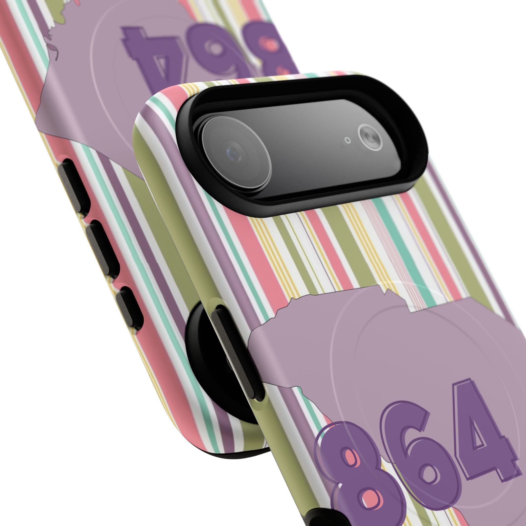 Colorful Striped 864 Upstate South Carolina Magnetic Phone Case