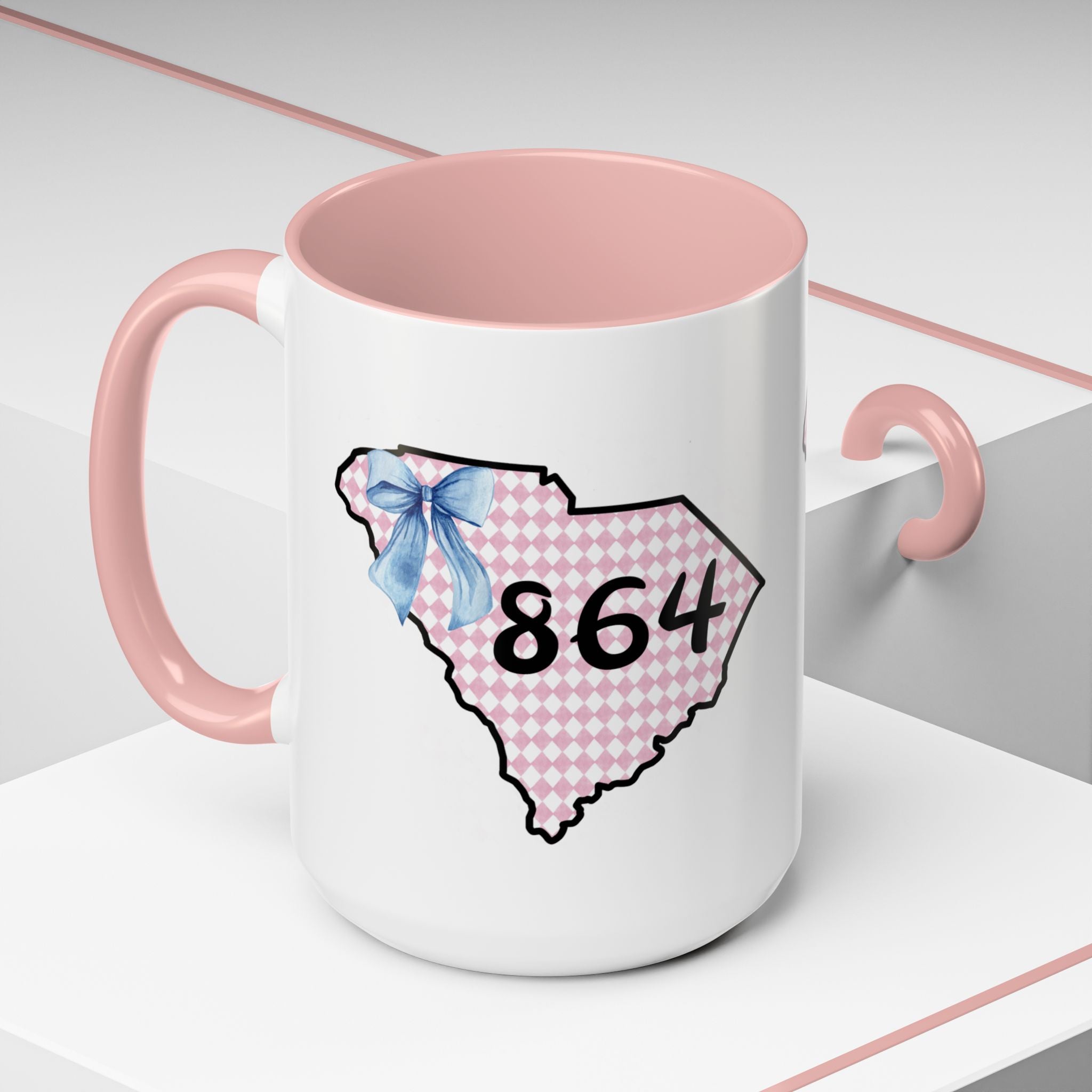 Gingham South Carolina 864 Greenville South Carolina Accent Coffee Mug 11oz 15oz