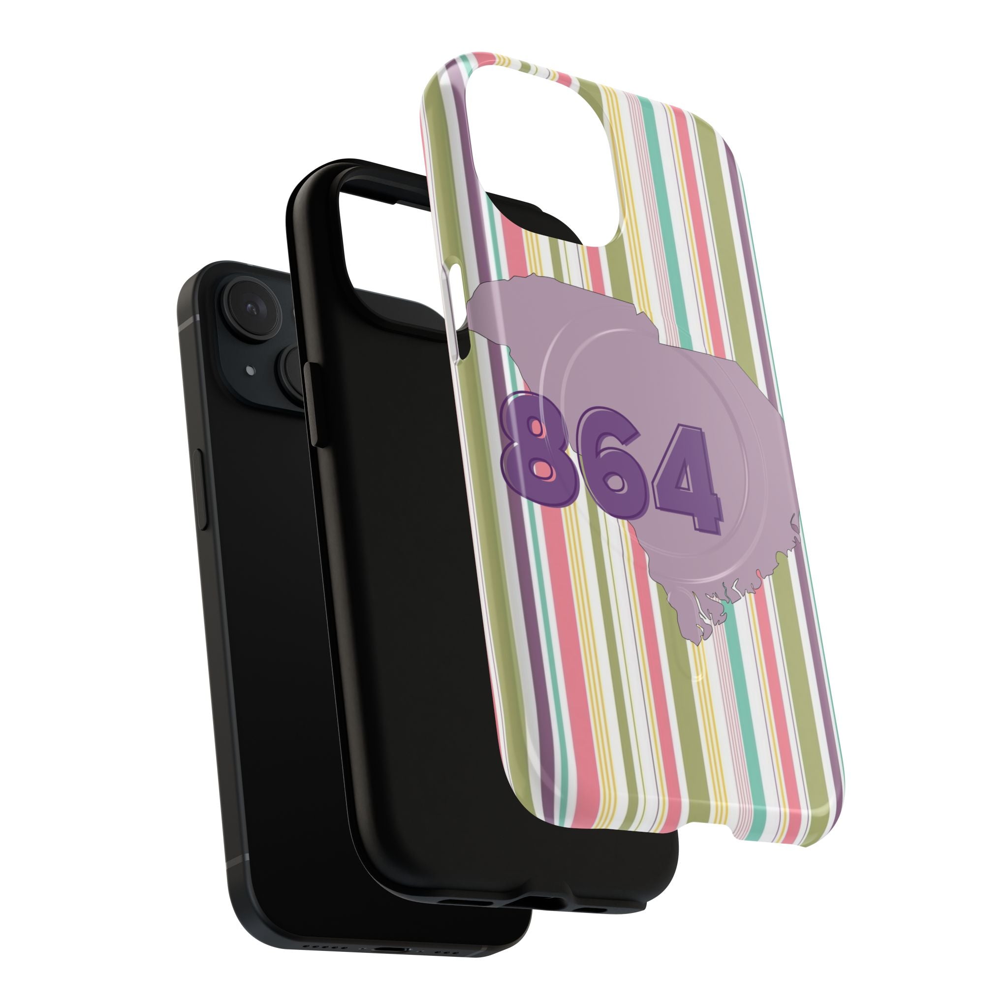 Colorful Striped 864 Upstate South Carolina Magnetic Phone Case