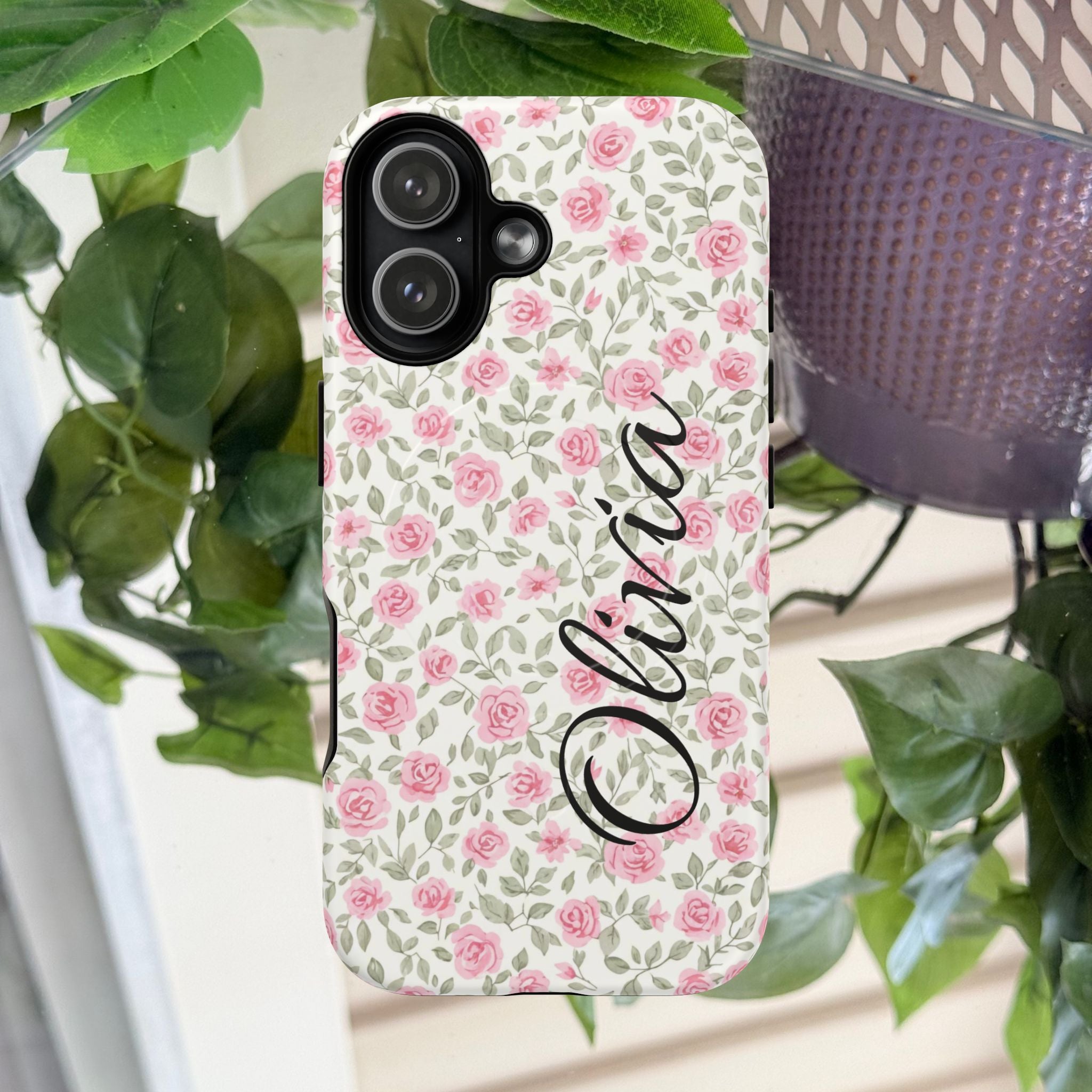 Pink Roses Magnetic Phone Case