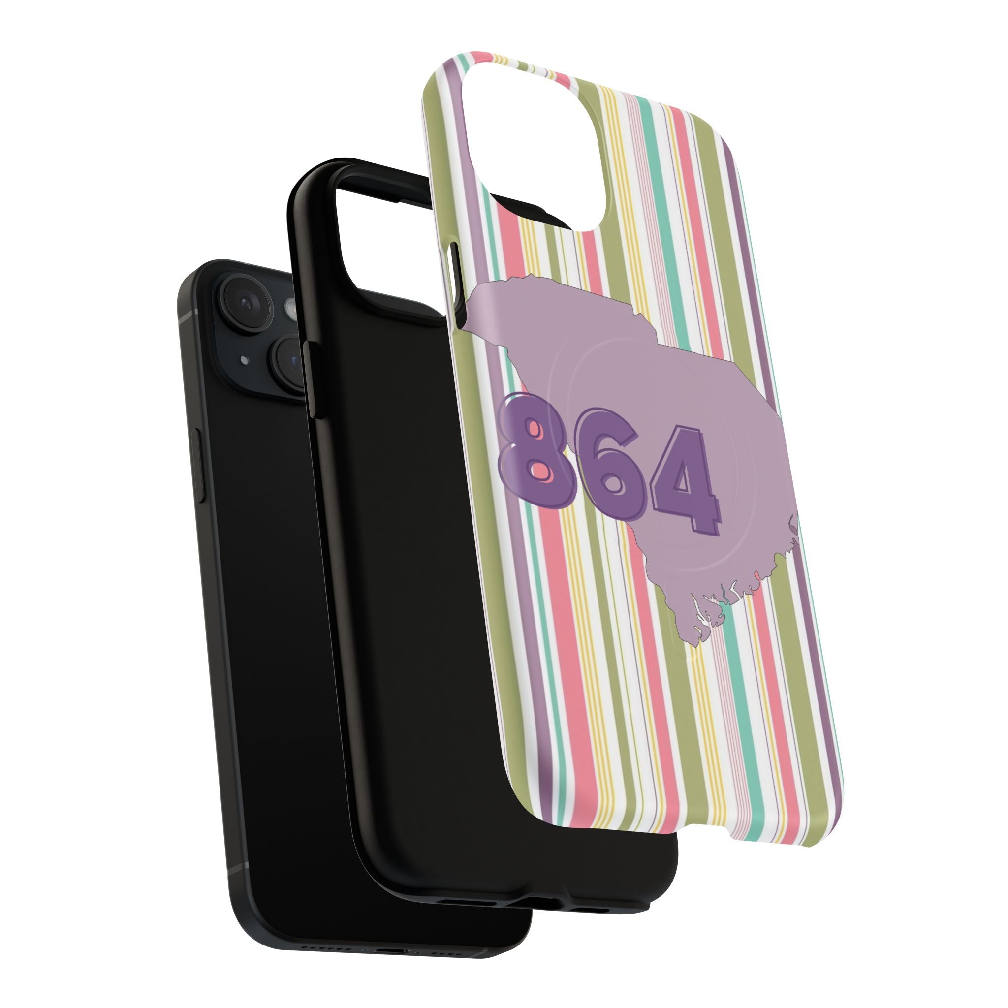 Colorful Striped 864 Upstate South Carolina Magnetic Phone Case