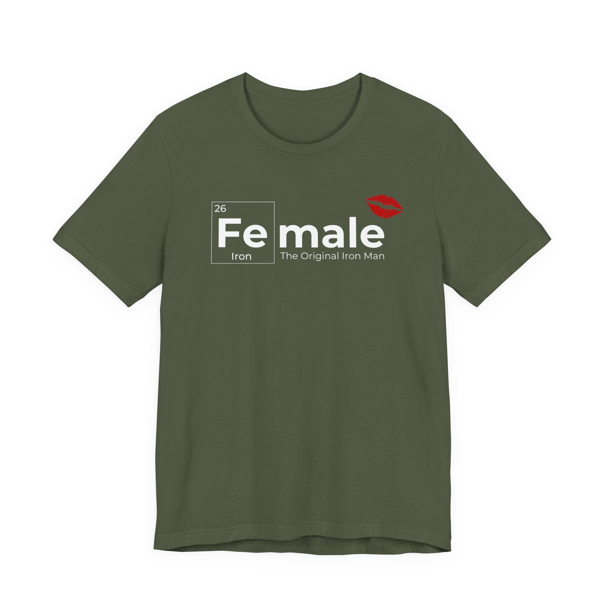 T-Shirt Fe-male The Original Iron Man Unisex Jersey Short Sleeve Tee