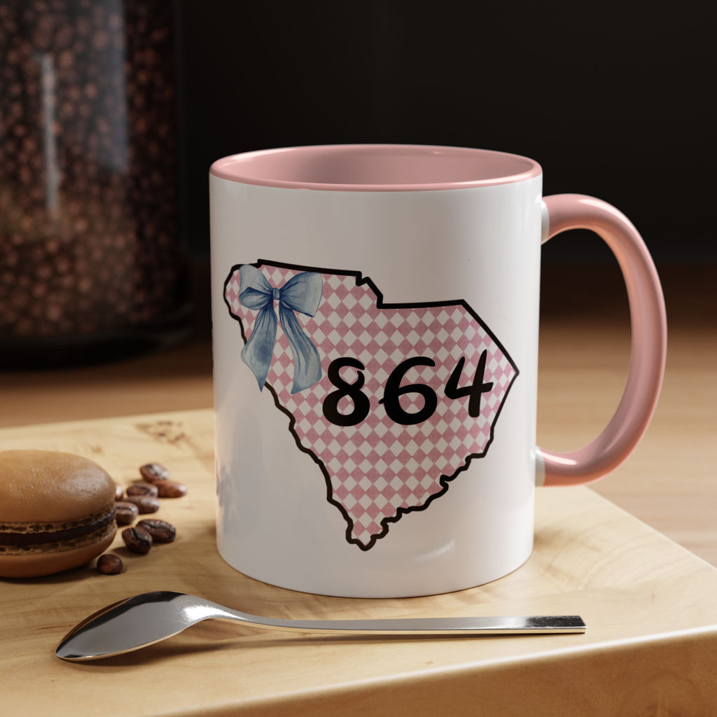 Gingham South Carolina 864 Greenville South Carolina Accent Coffee Mug 11oz 15oz