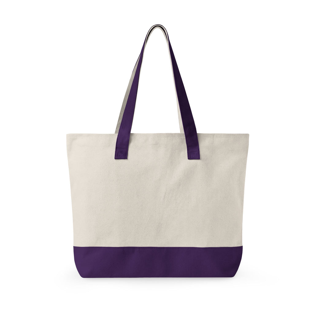 Personalized Canvas Tote Bag — Monogram MLW, Durable Everyday Market Bag