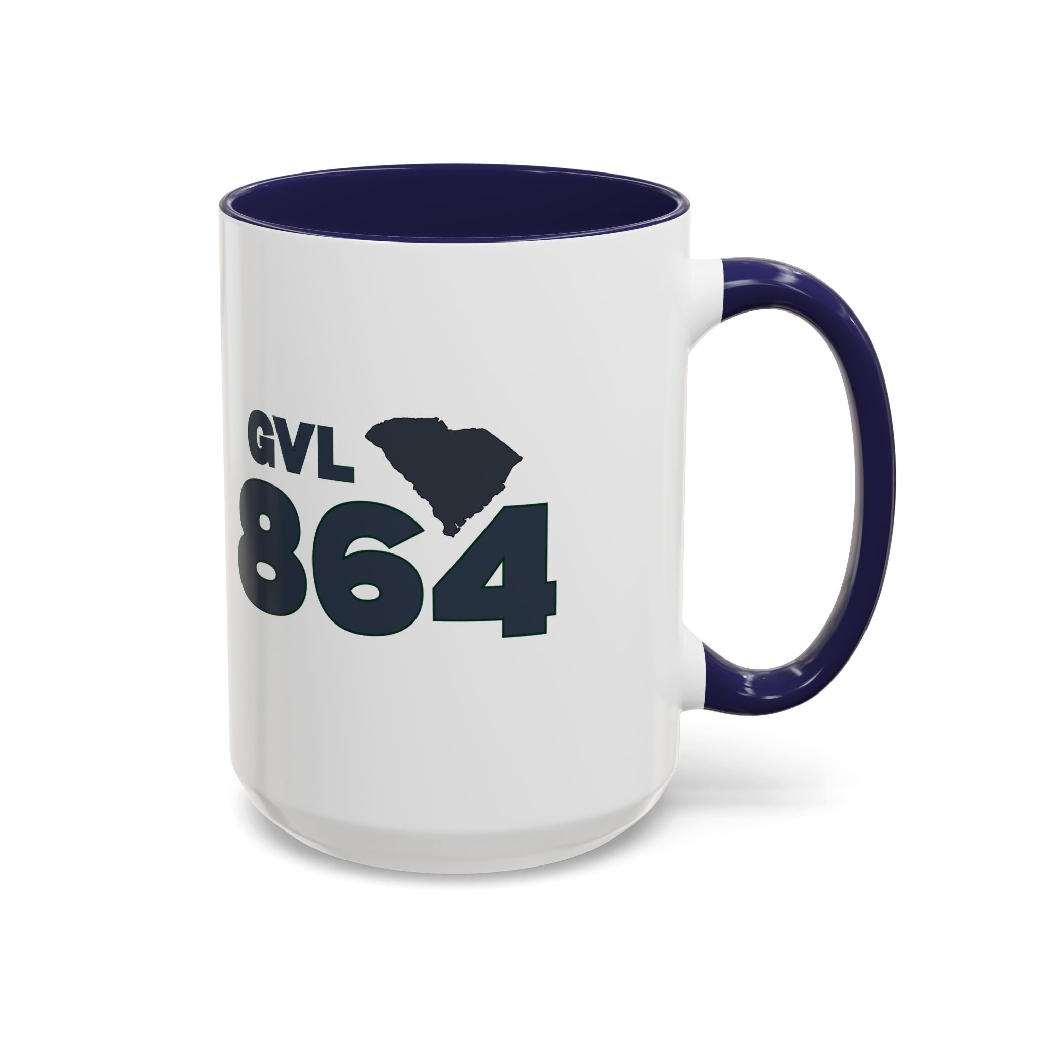 Greenville SC Accent Coffee Mug  GVL 864 Greenville South Carolina 11 and 15oz