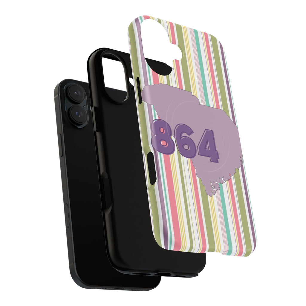 Colorful Striped 864 Upstate South Carolina Magnetic Phone Case