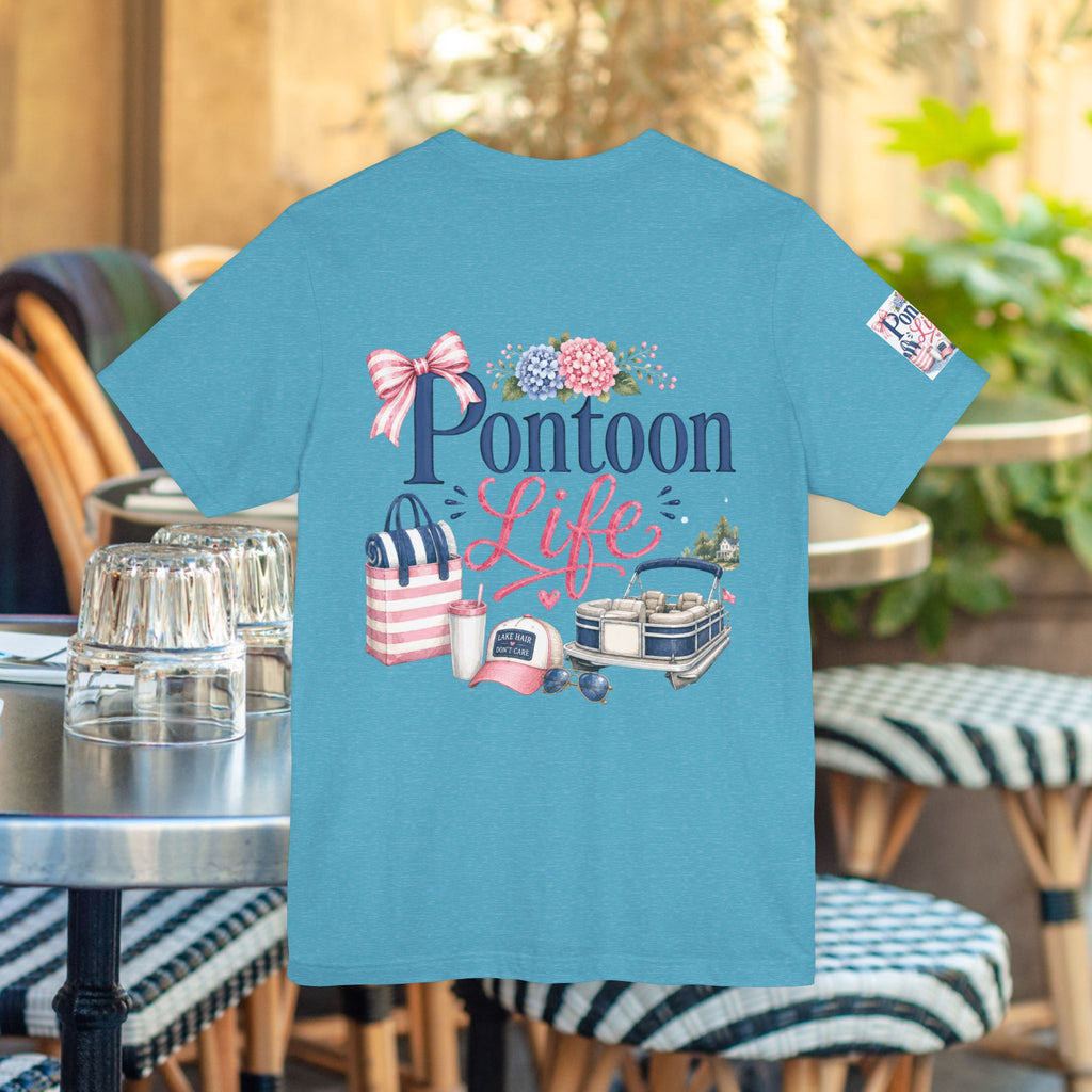 Pontoon Life T-Shirt Nautical Boating Graphic Tee