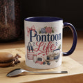 Pontoon Life Accent Coffee Mug Personalized 11oz & 15oz Coffee Cup