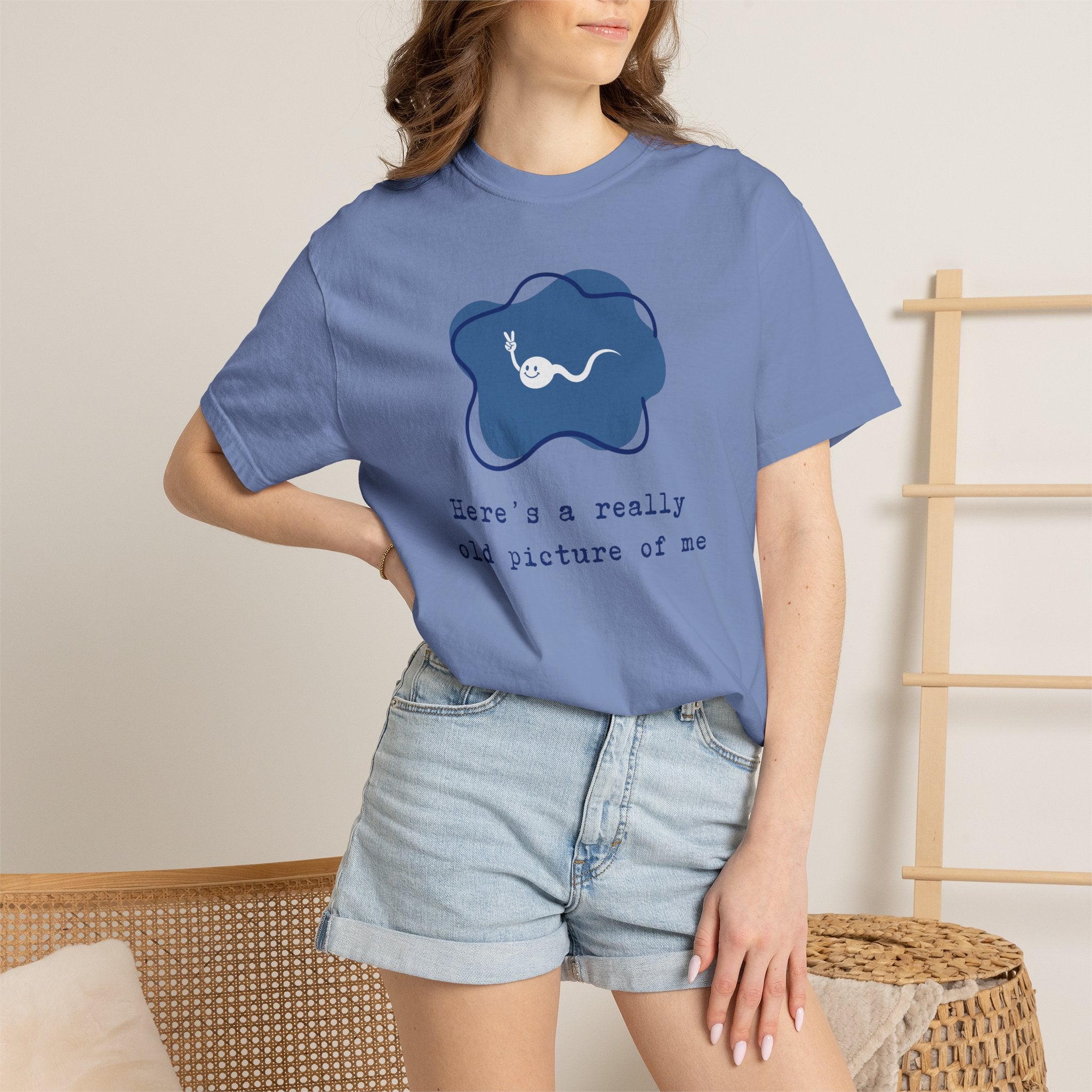 A really old picture of me Tshirt Cute Sperm Cartoon Tee