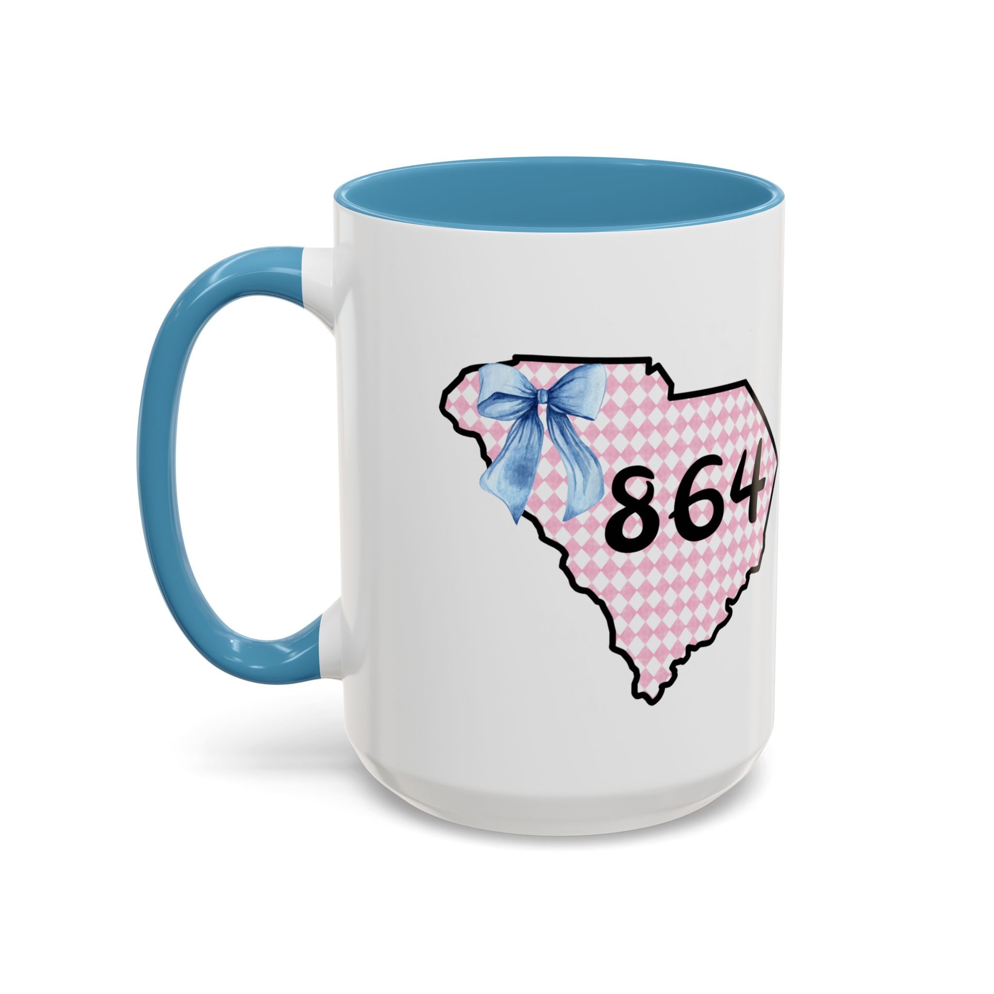 Gingham South Carolina 864 Greenville South Carolina Accent Coffee Mug 11oz 15oz