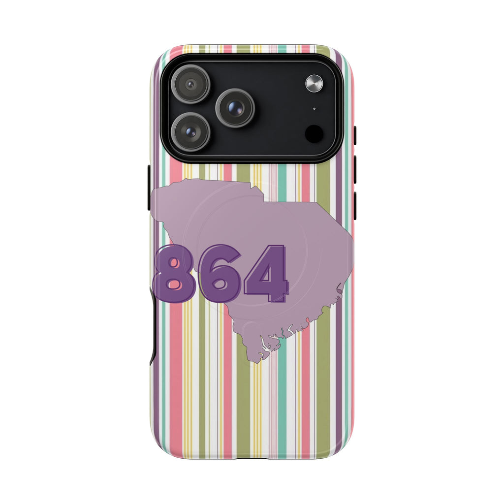 Colorful Striped 864 Upstate South Carolina Magnetic Phone Case