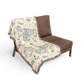 Greenville SC Toile Woven Blanket — Southern Town Scenic Throw