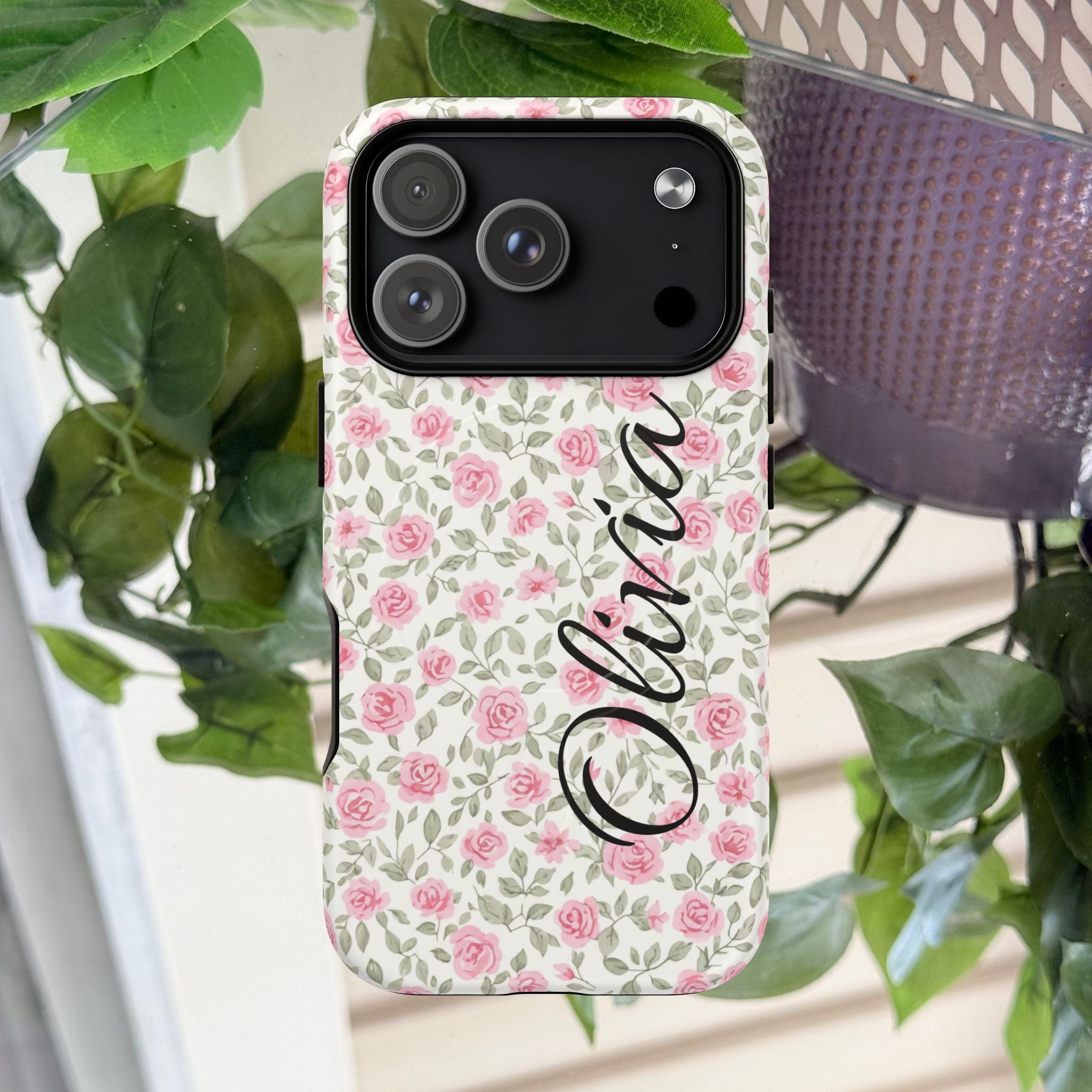 Pink Roses Magnetic Phone Case