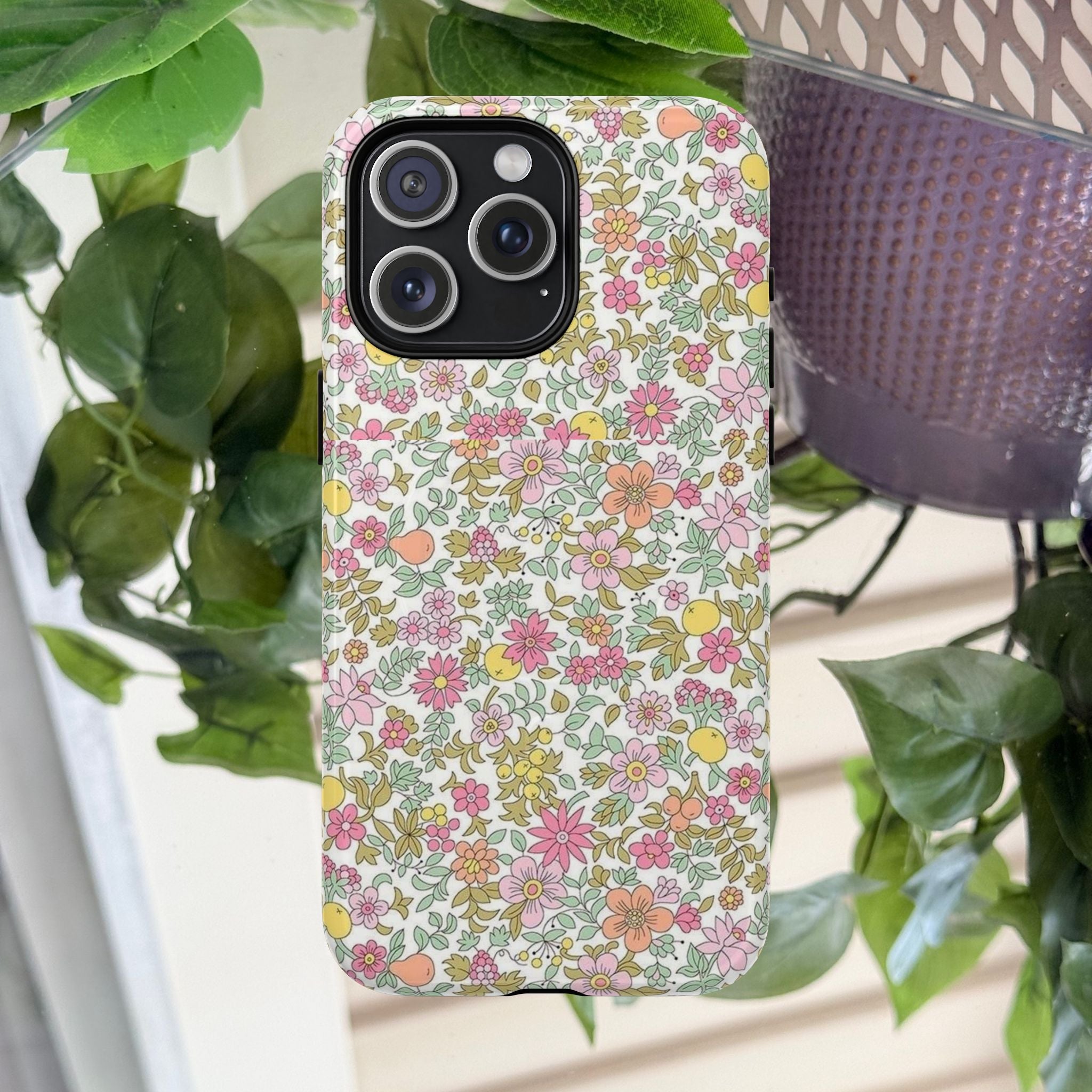 Colorful Floral Magnetic Phone Case — Tough Protective Phone Case