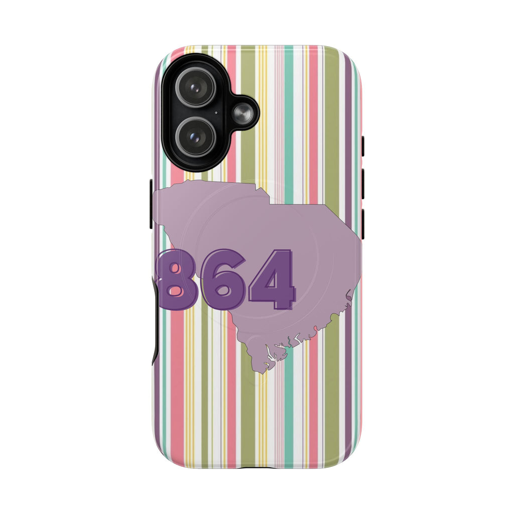 Colorful Striped 864 Upstate South Carolina Magnetic Phone Case