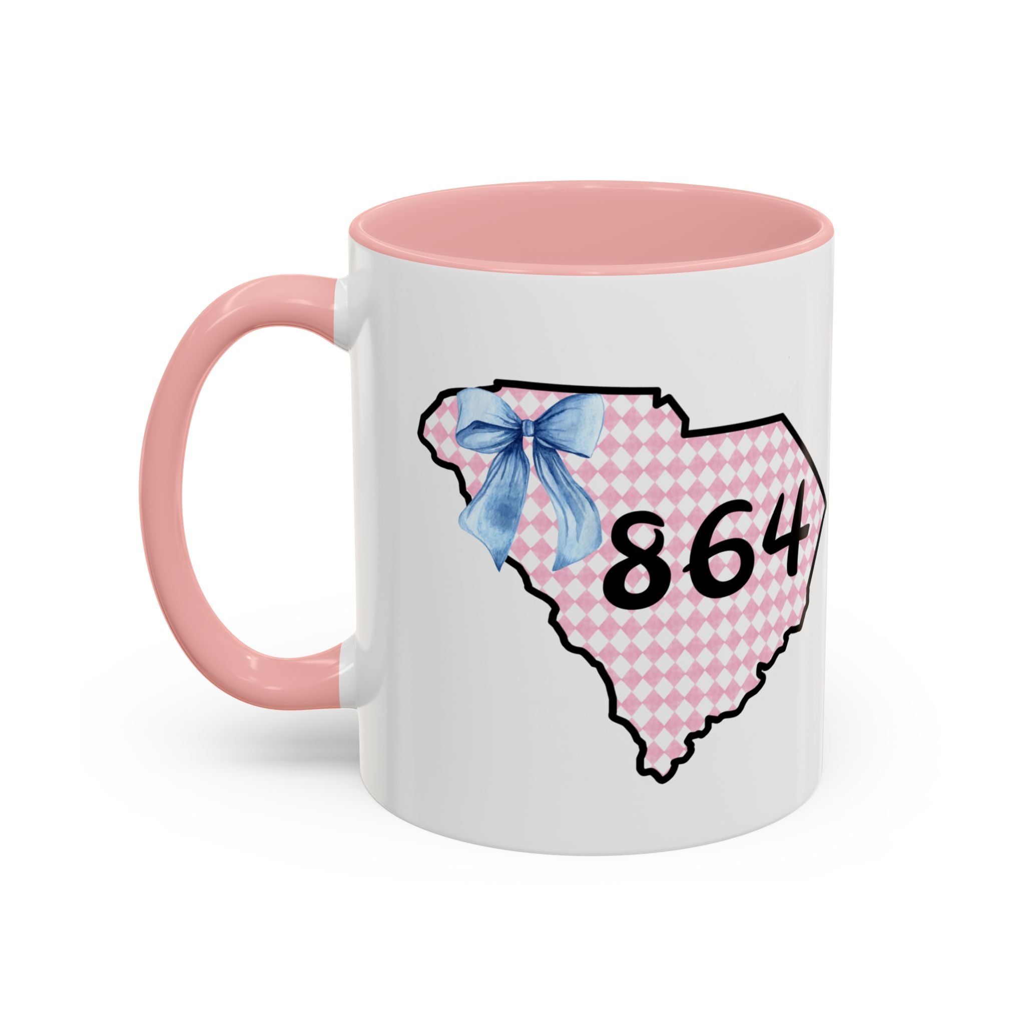 Gingham South Carolina 864 Greenville South Carolina Accent Coffee Mug 11oz 15oz