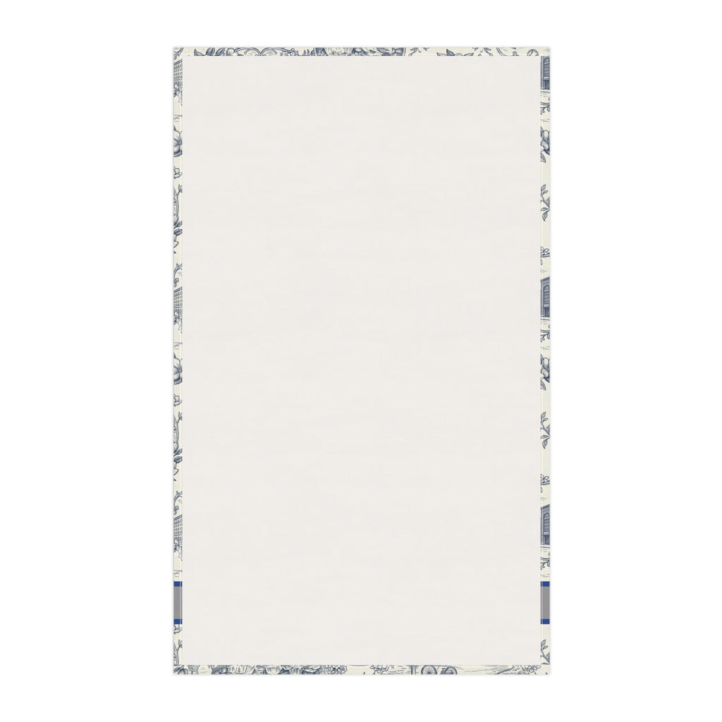 Greenville, SC Toile Kitchen Towel — Decorative Cotton-Poly Tea Towel