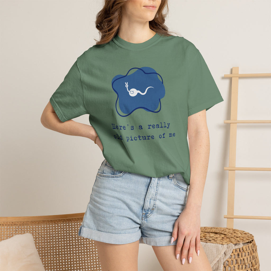 A really old picture of me Tshirt Cute Sperm Cartoon Tee