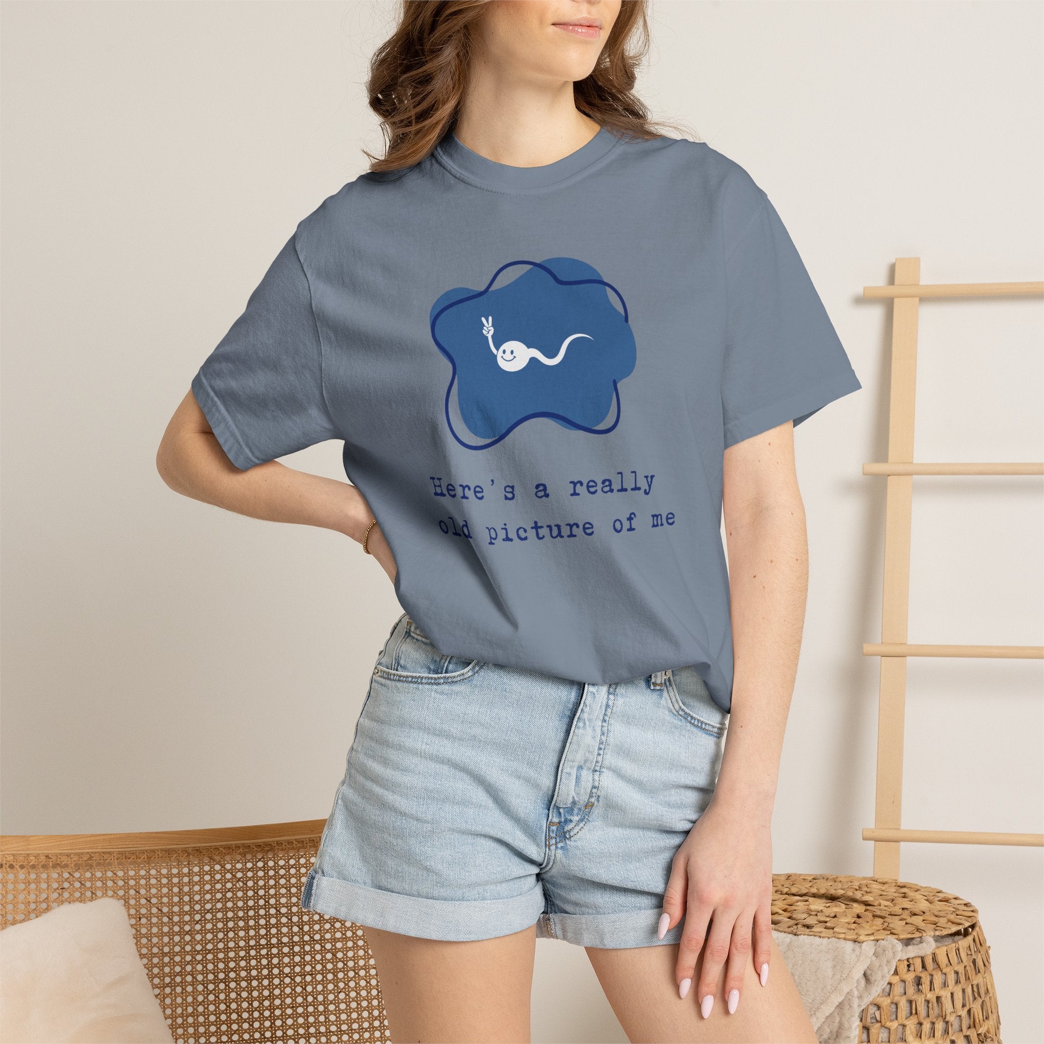 A really old picture of me Tshirt Cute Sperm Cartoon Tee