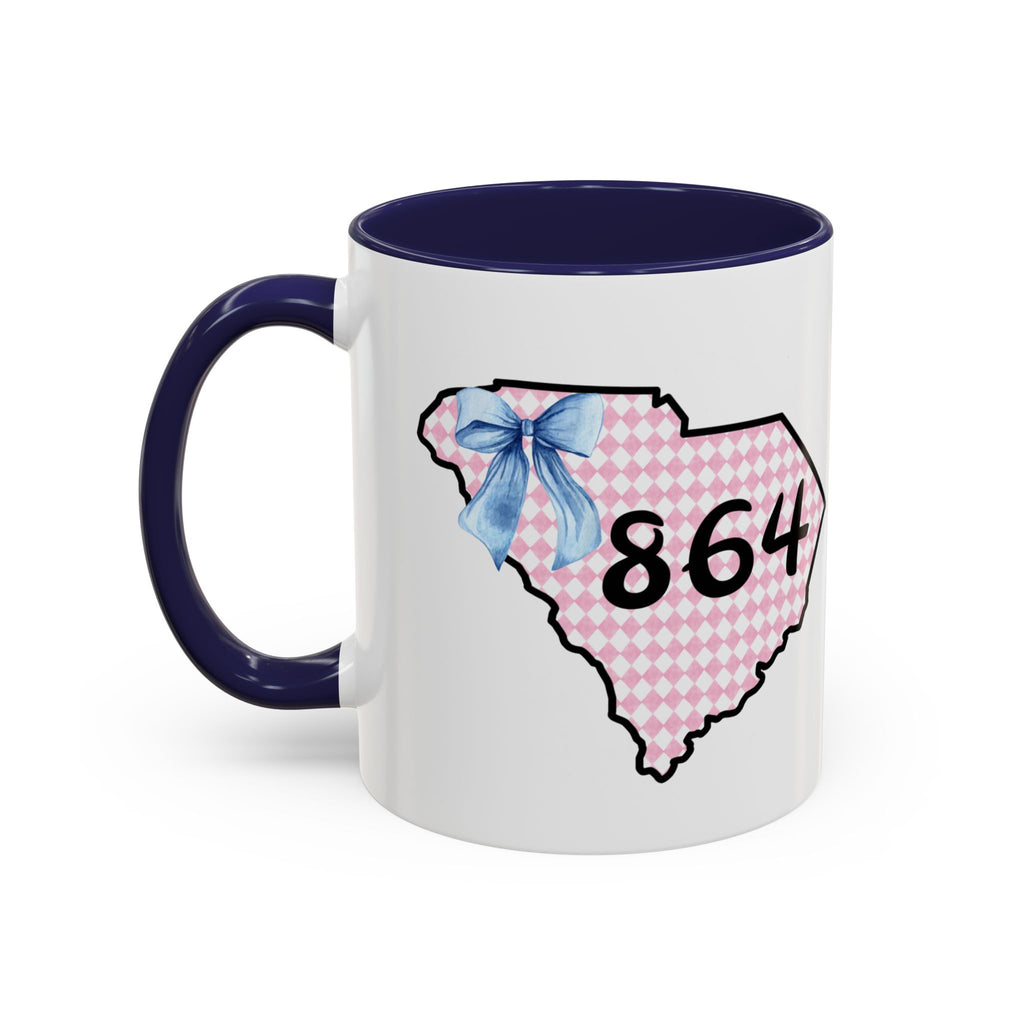 Gingham South Carolina 864 Greenville South Carolina Accent Coffee Mug 11oz 15oz
