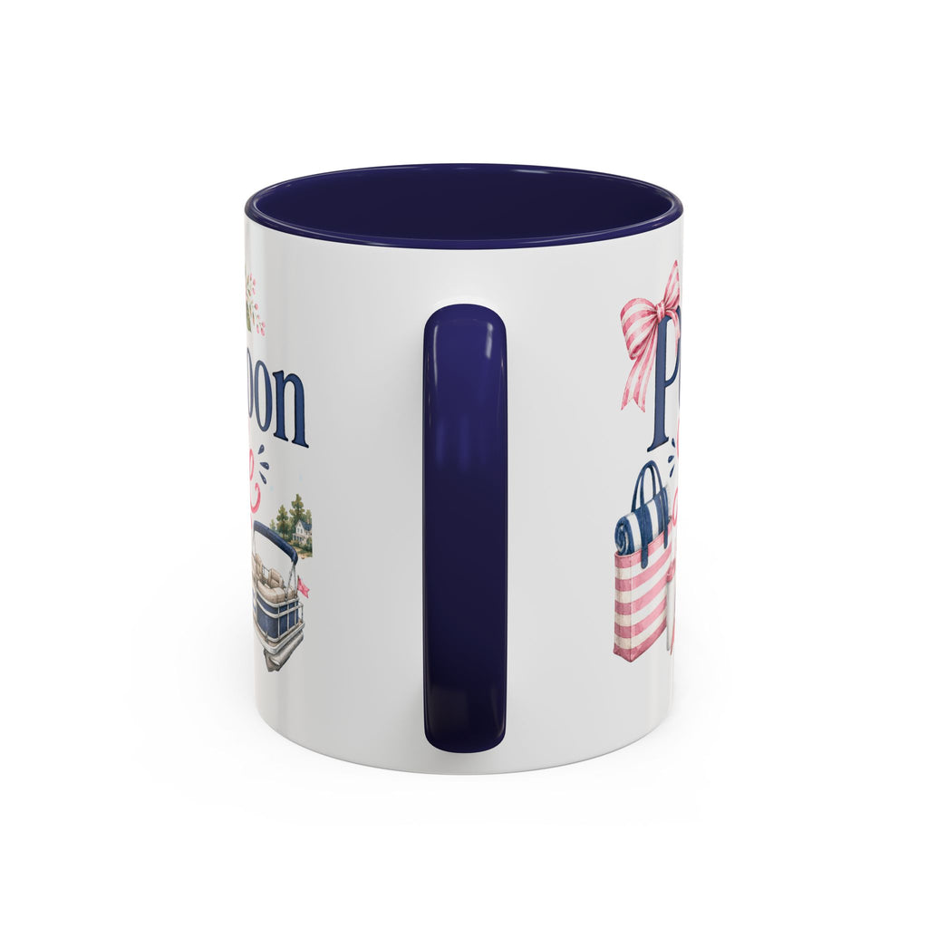 Pontoon Life Accent Coffee Mug Personalized 11oz & 15oz Coffee Cup