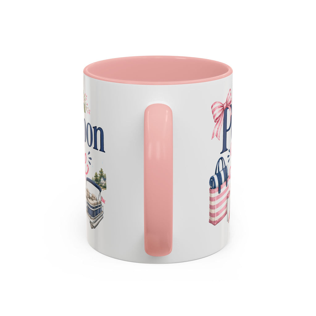 Pontoon Life Accent Coffee Mug Personalized 11oz & 15oz Coffee Cup