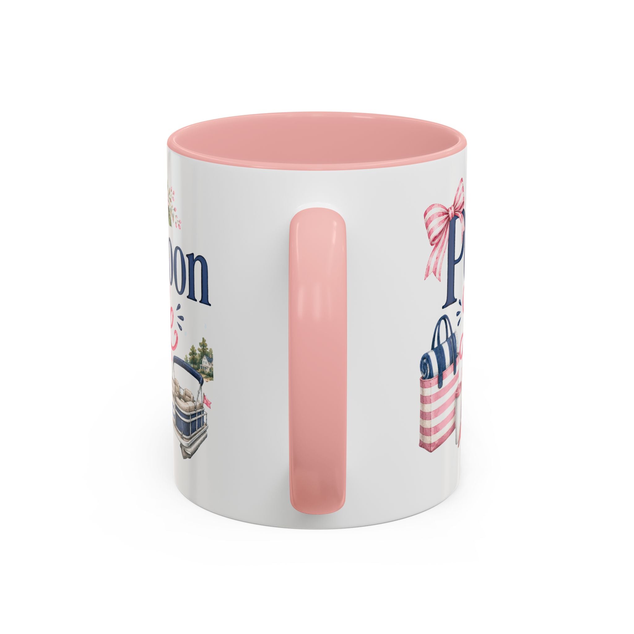Pontoon Life Accent Coffee Mug Personalized 11oz & 15oz Coffee Cup