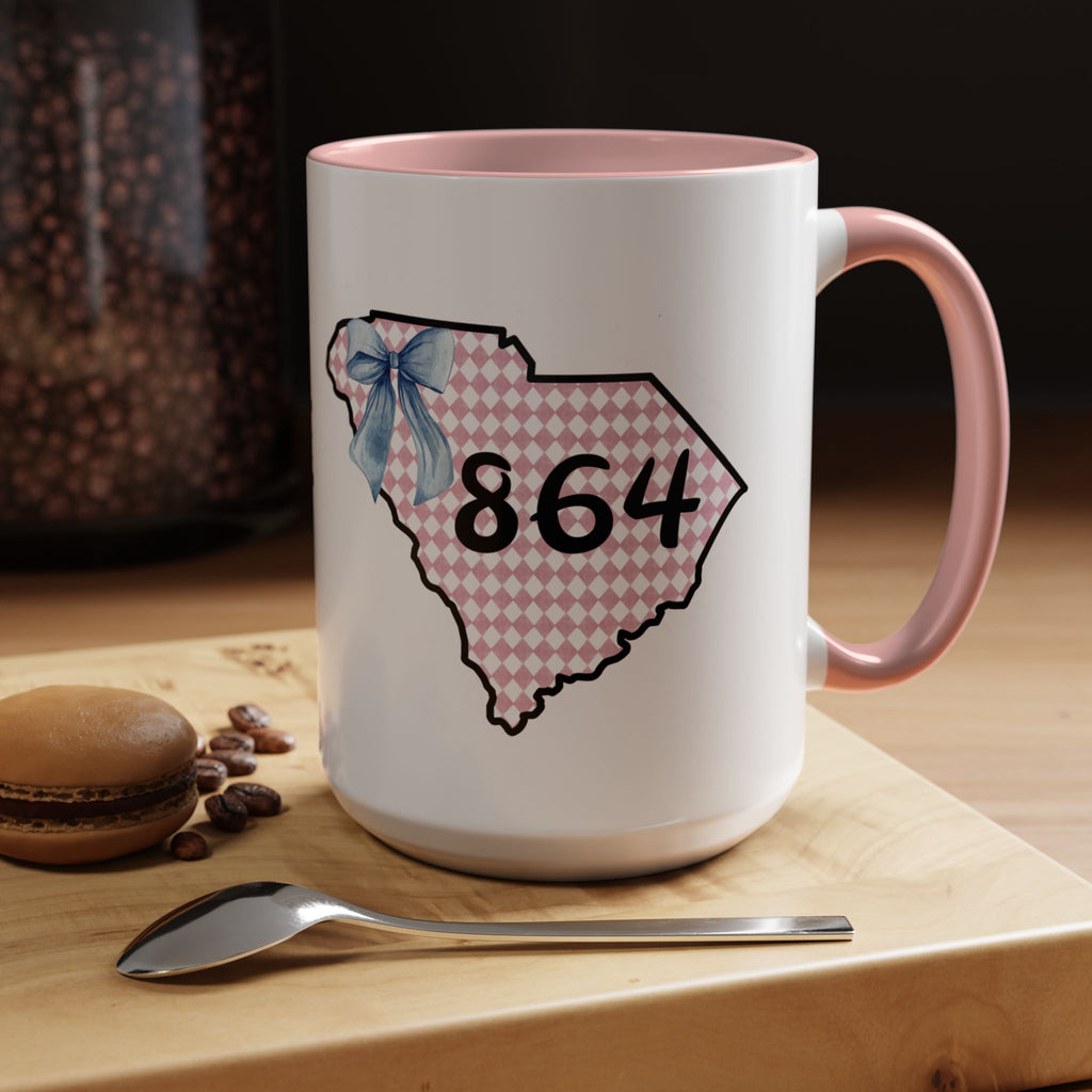 Gingham South Carolina 864 Greenville South Carolina Accent Coffee Mug 11oz 15oz