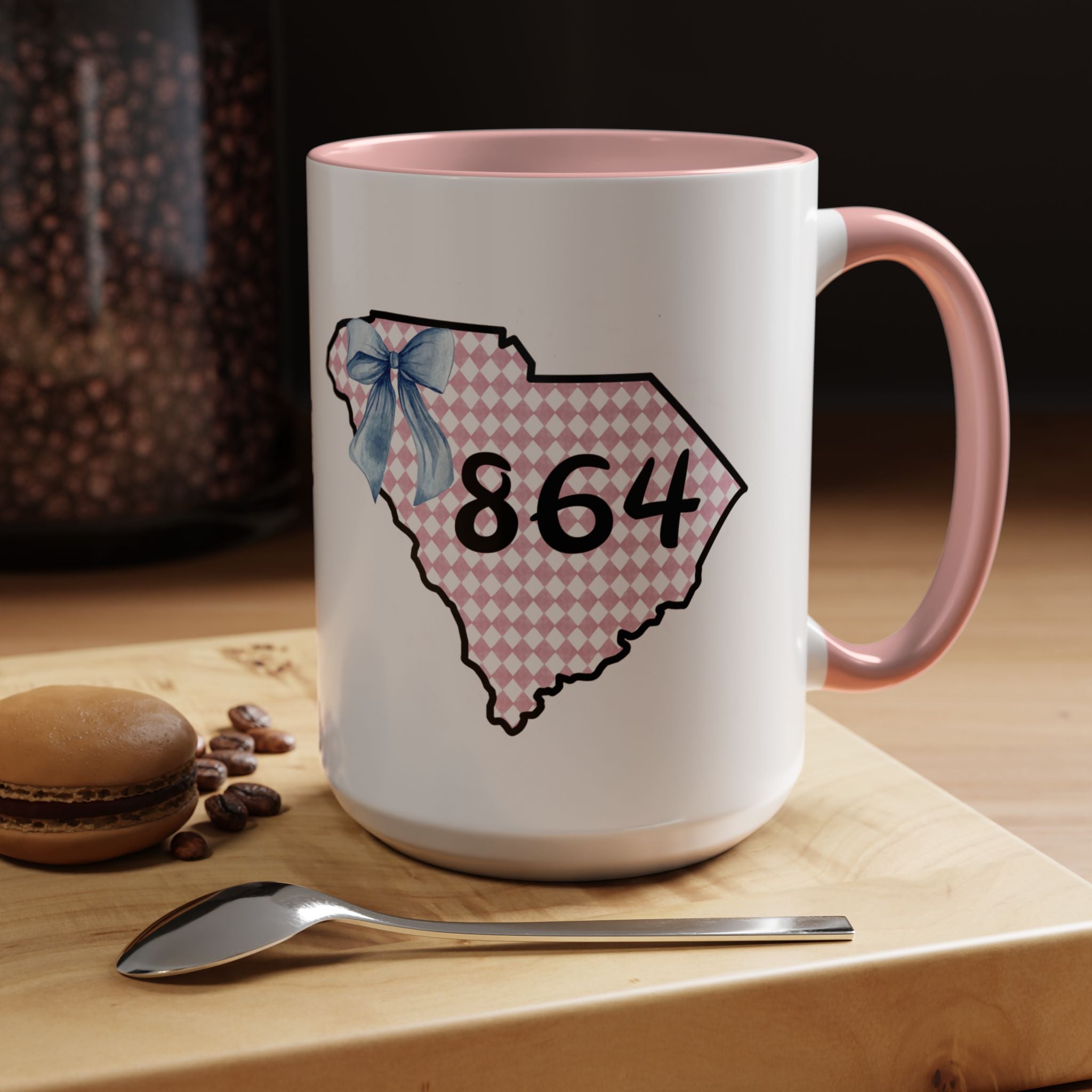 Gingham South Carolina 864 Greenville South Carolina Accent Coffee Mug 11oz 15oz