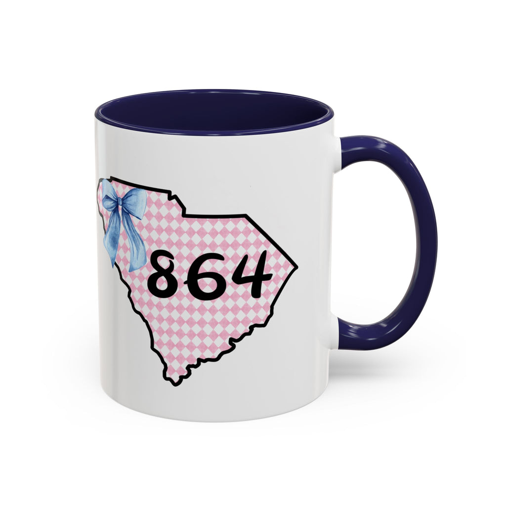 Gingham South Carolina 864 Greenville South Carolina Accent Coffee Mug 11oz 15oz