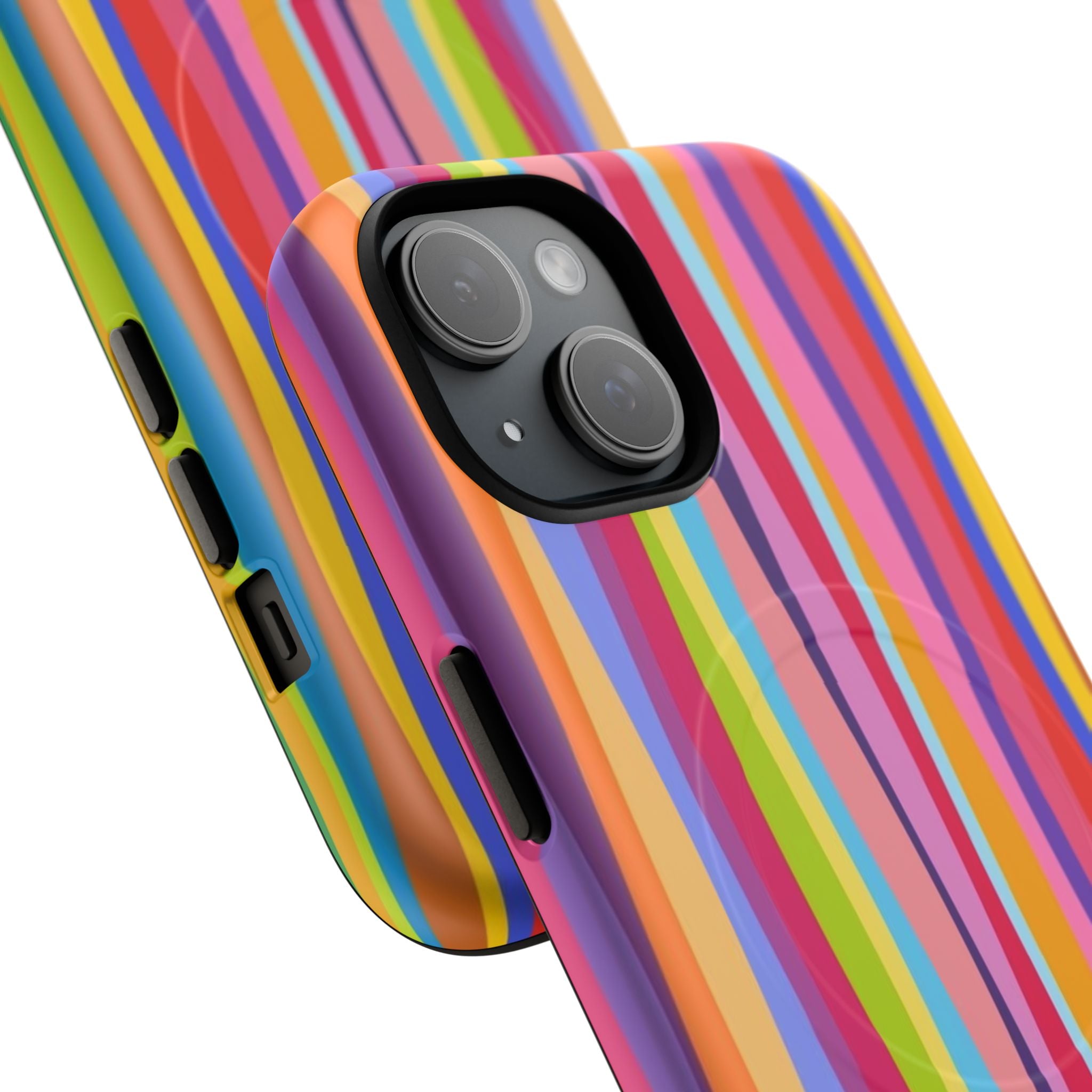 Colorful Stripes Tough Magnetic Case Protective Phone Case with Custom Stripe Design