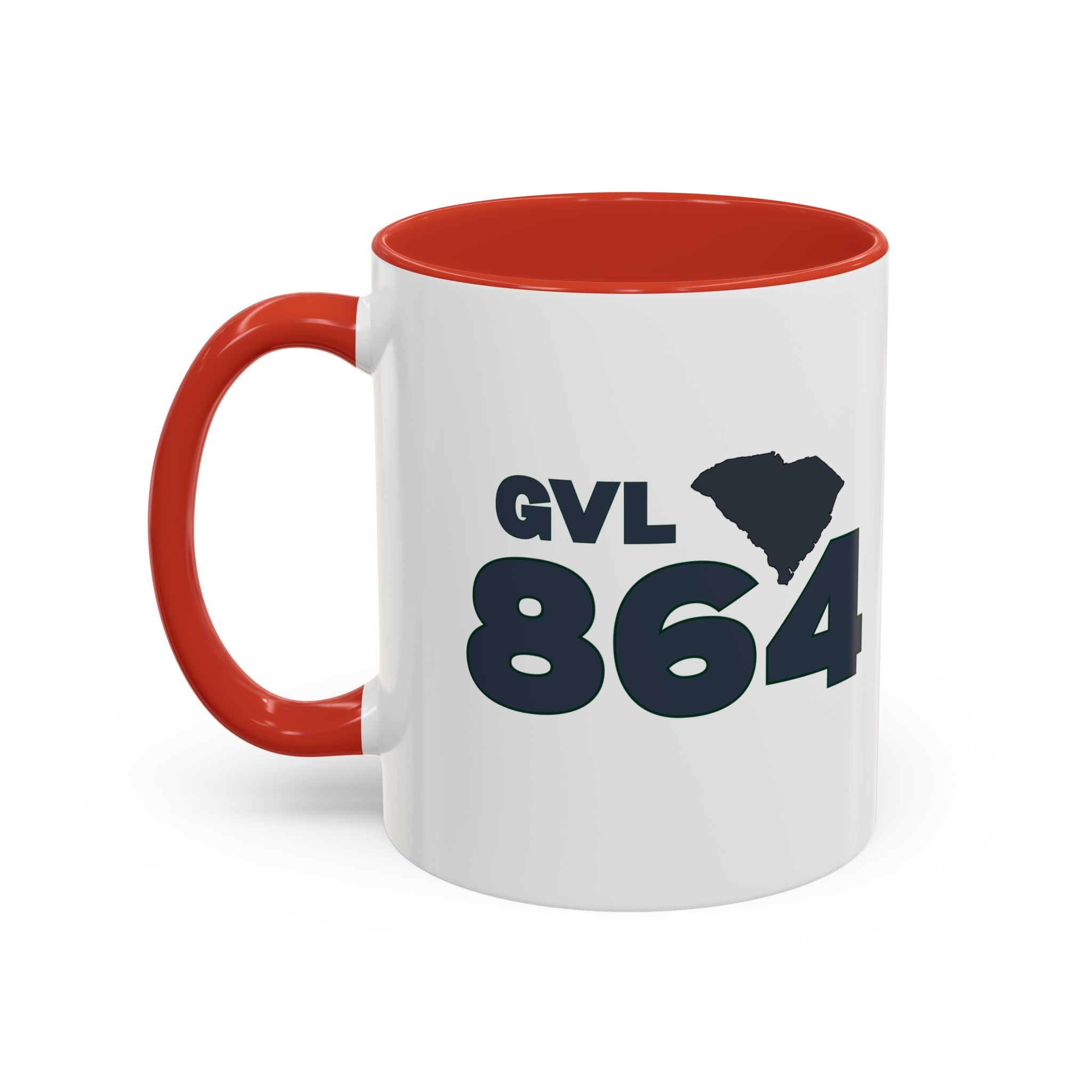 Greenville SC Accent Coffee Mug  GVL 864 Greenville South Carolina 11 and 15oz