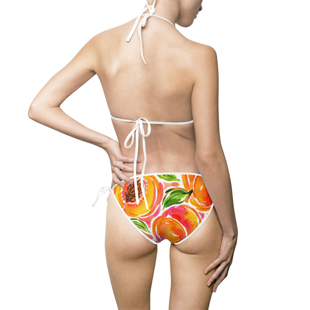 Floral Peach Watercolor Bikini