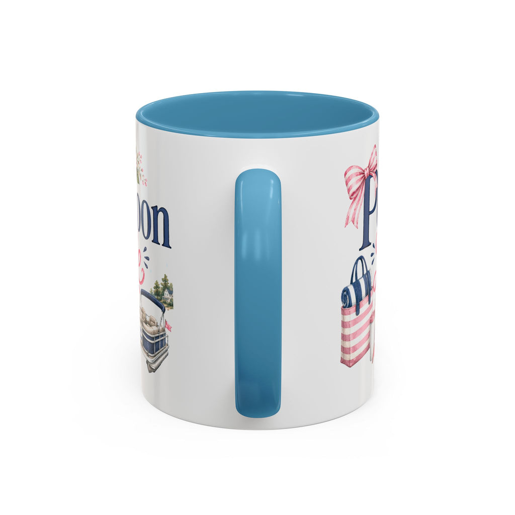 Pontoon Life Accent Coffee Mug Personalized 11oz & 15oz Coffee Cup