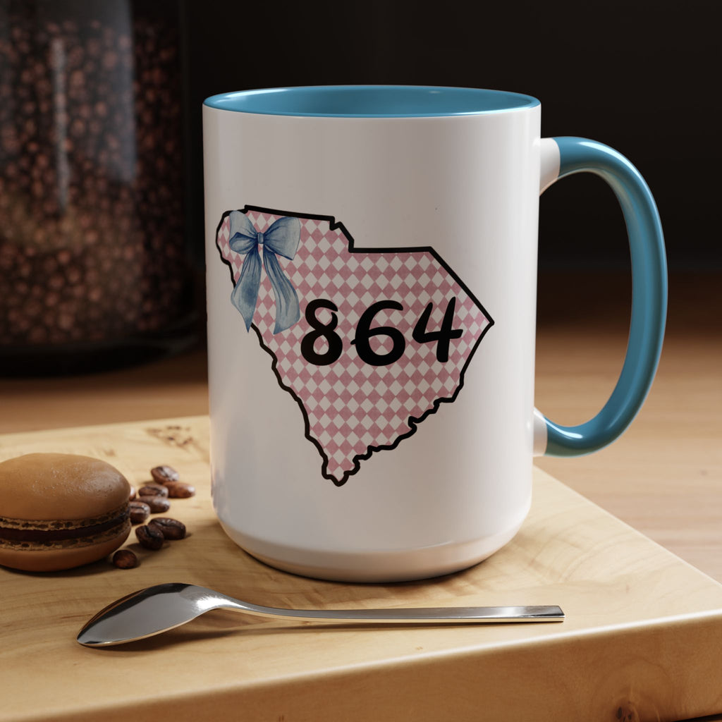 Gingham South Carolina 864 Greenville South Carolina Accent Coffee Mug 11oz 15oz