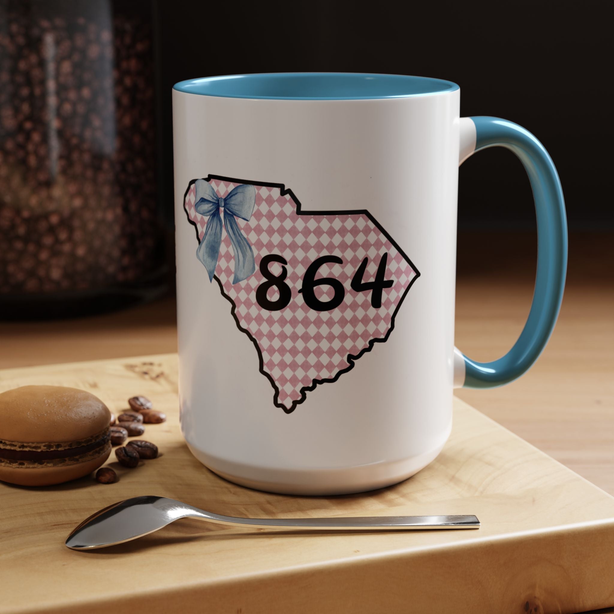 Gingham South Carolina 864 Greenville South Carolina Accent Coffee Mug 11oz 15oz