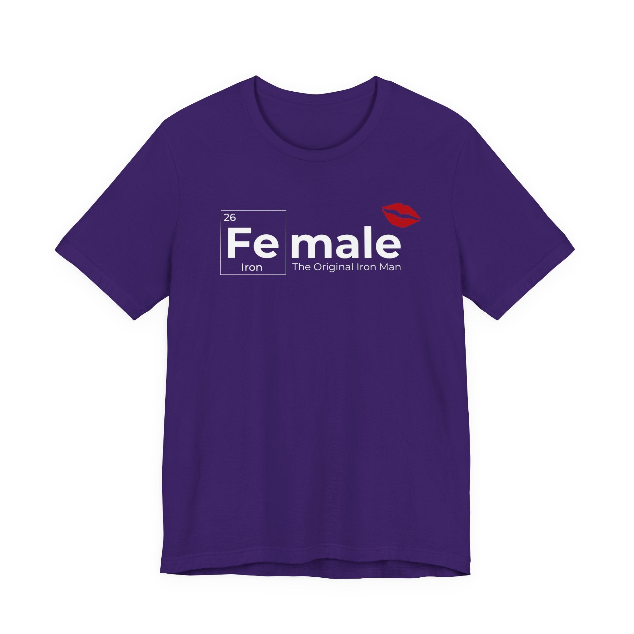 T-Shirt Fe-male The Original Iron Man Unisex Jersey Short Sleeve Tee