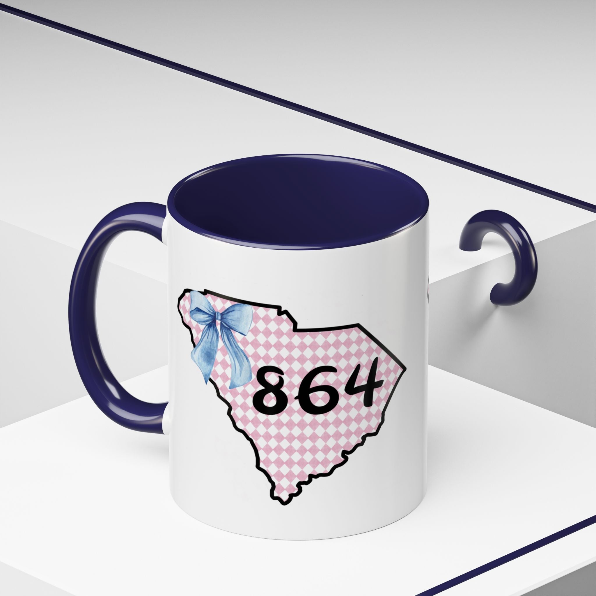 Gingham South Carolina 864 Greenville South Carolina Accent Coffee Mug 11oz 15oz