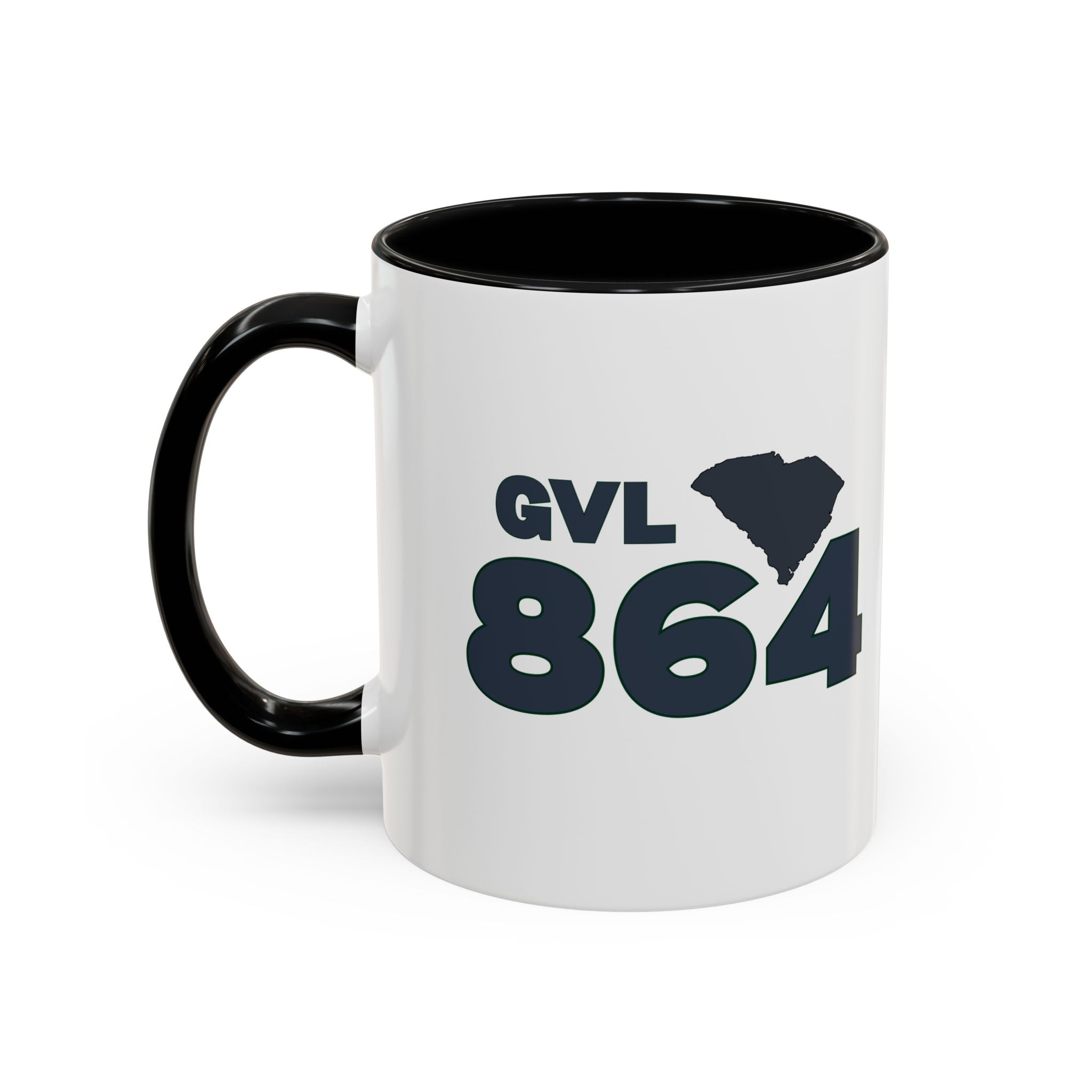 Greenville SC Accent Coffee Mug  GVL 864 Greenville South Carolina 11 and 15oz