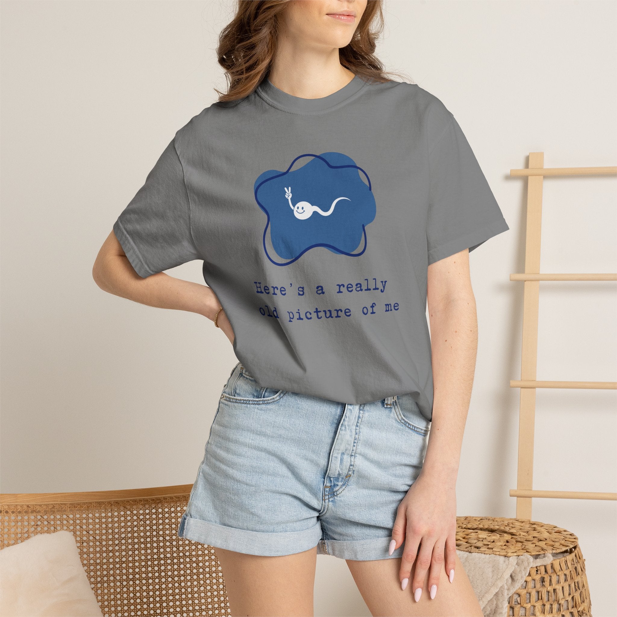 A really old picture of me Tshirt Cute Sperm Cartoon Tee