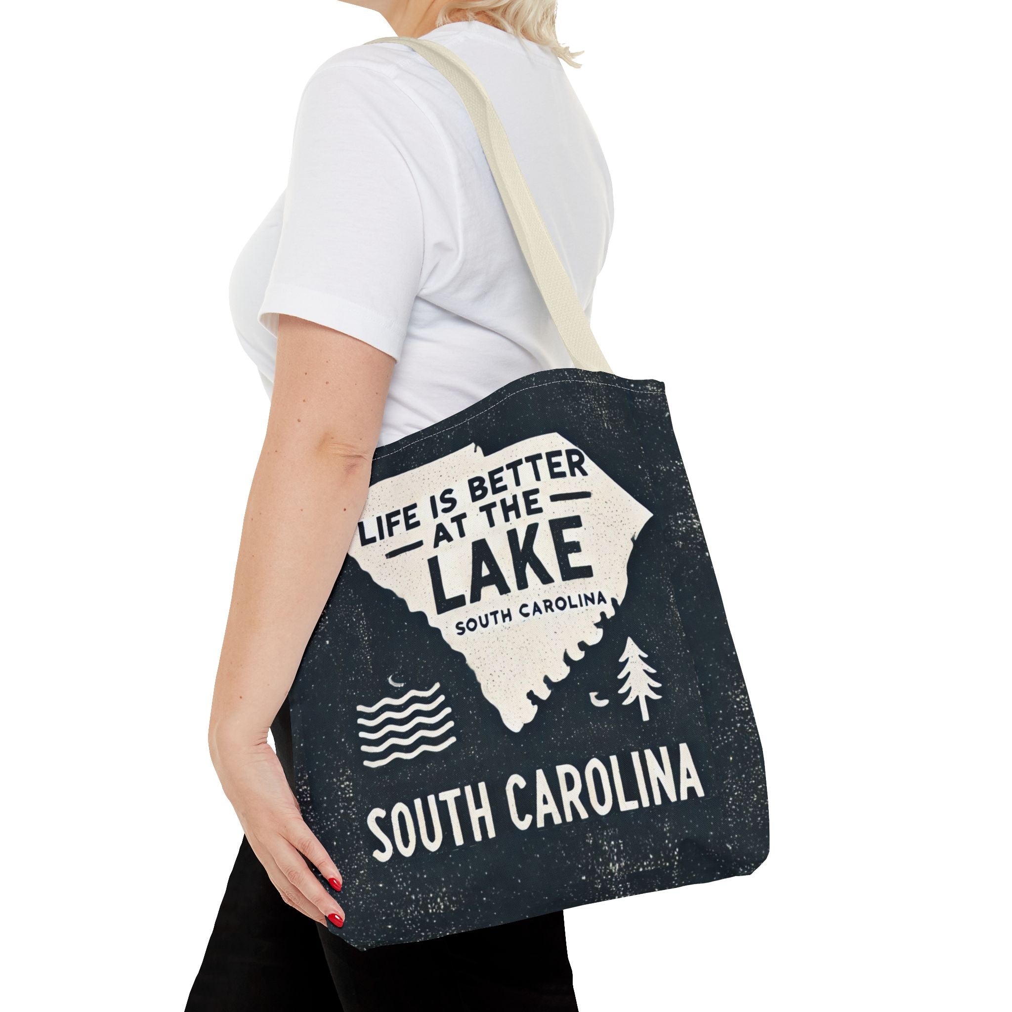Life Is Better at the Lake South Carolina Tote Bag