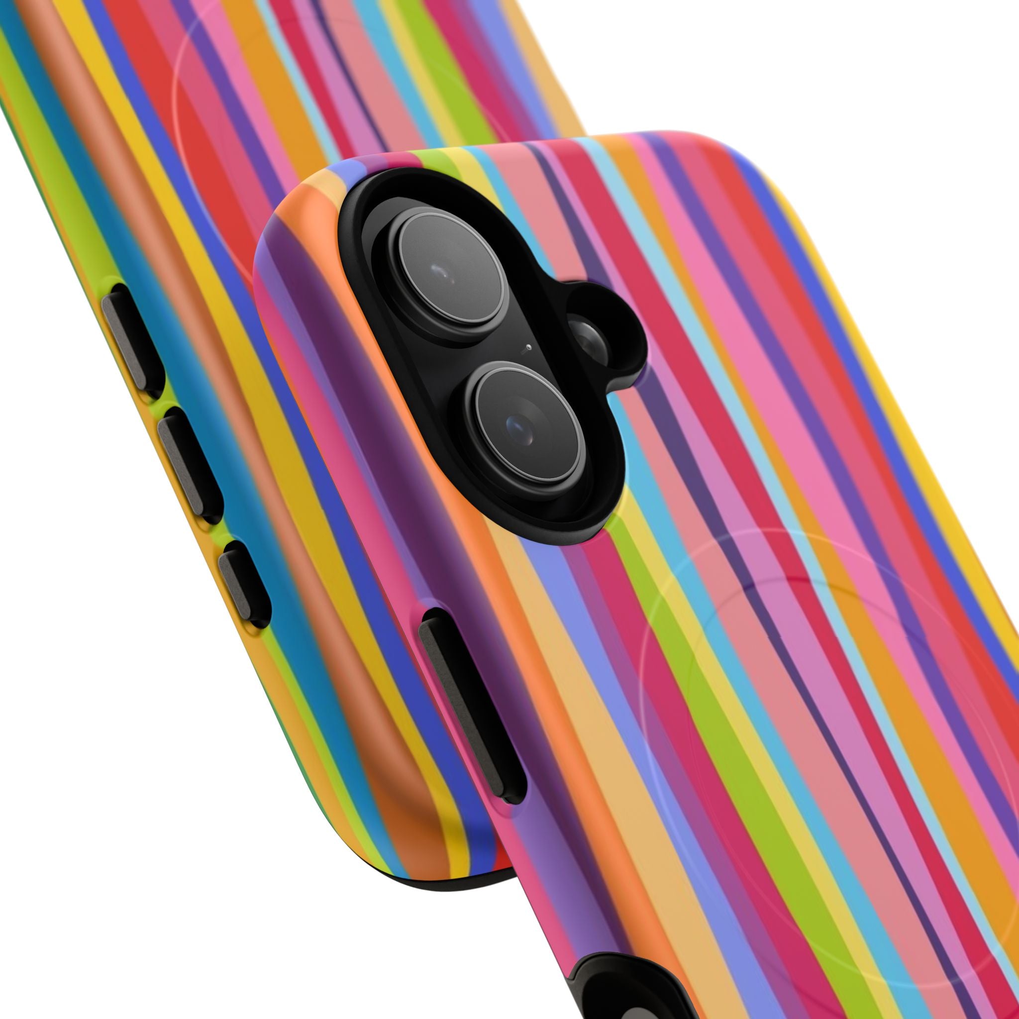 Colorful Stripes Tough Magnetic Case Protective Phone Case with Custom Stripe Design