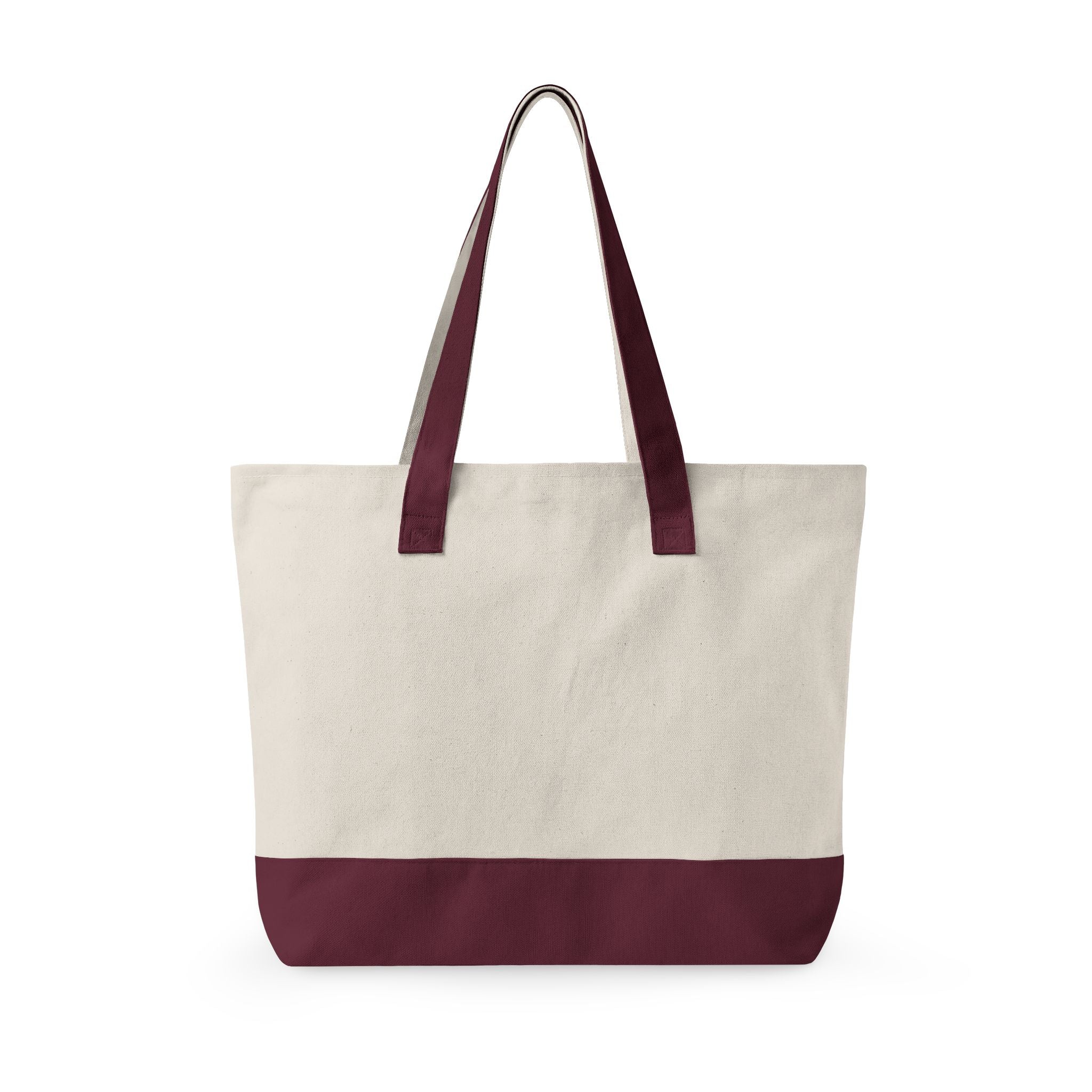 Personalized Canvas Tote Bag — Monogram MLW, Durable Everyday Market Bag