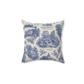 Greenville Toile Square Pillow  Classic Toile Pattern Decorative Pillow