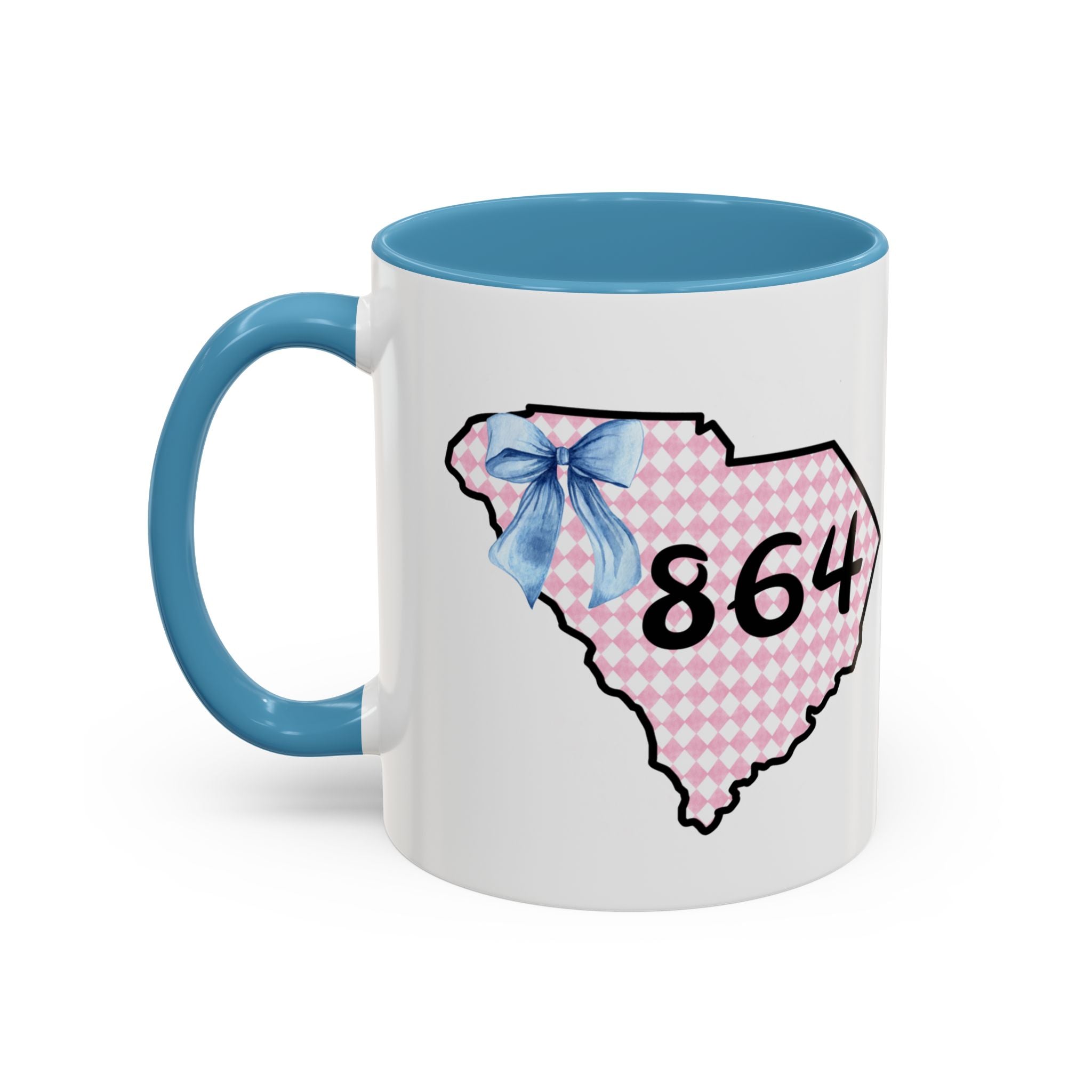 Gingham South Carolina 864 Greenville South Carolina Accent Coffee Mug 11oz 15oz