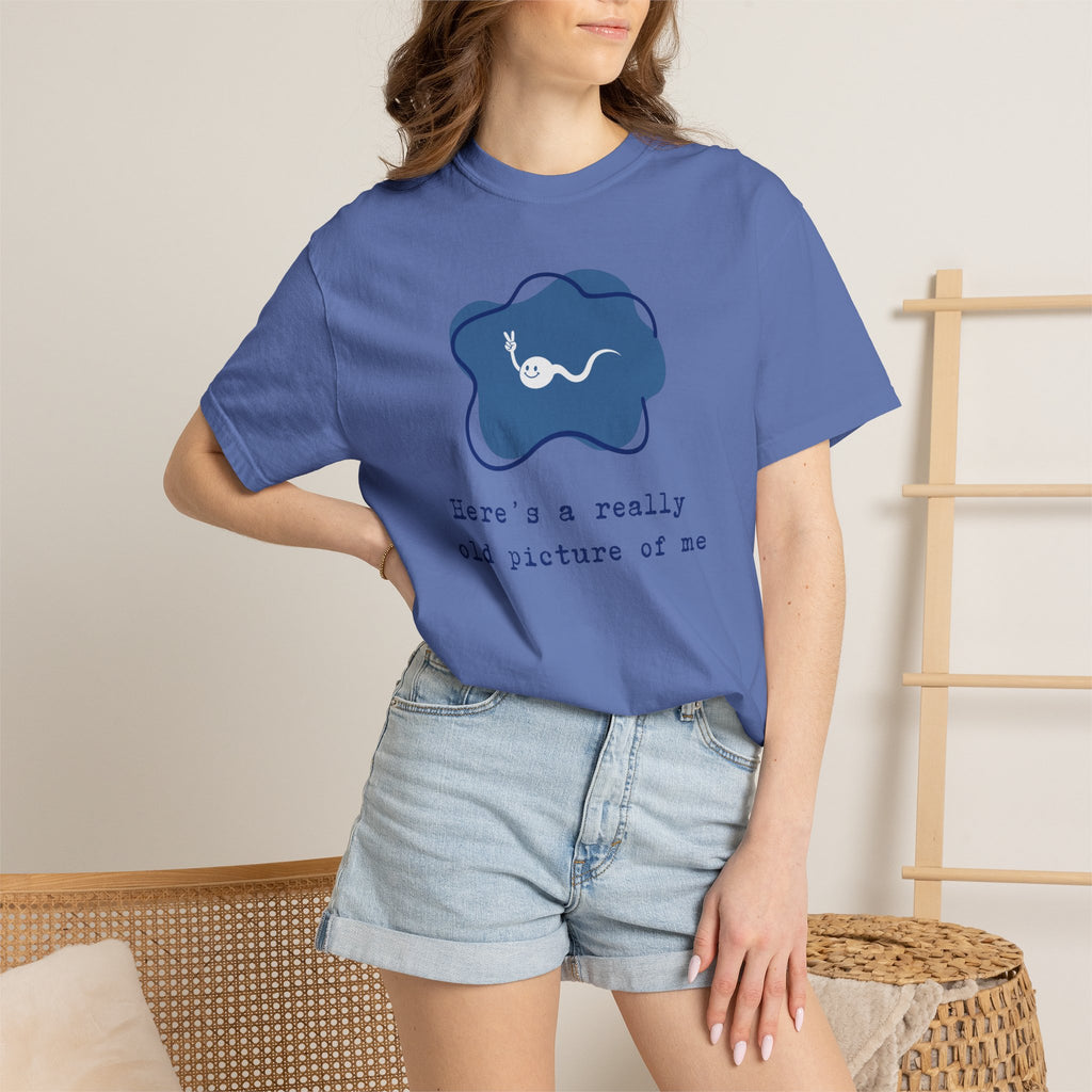 A really old picture of me Tshirt Cute Sperm Cartoon Tee