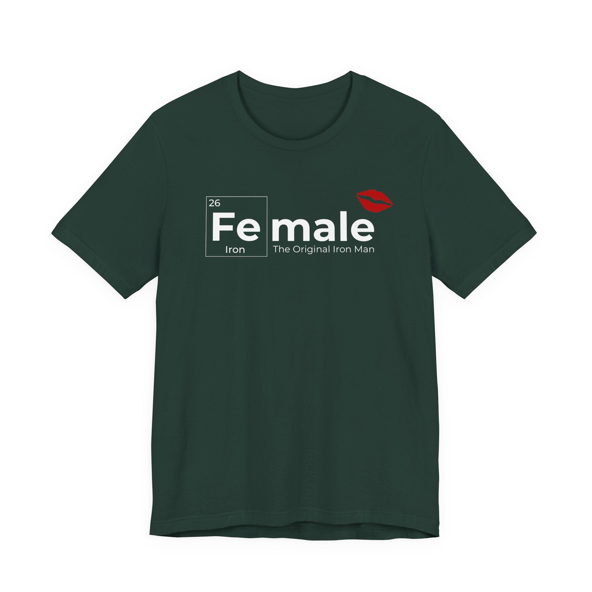 T-Shirt Fe-male The Original Iron Man Unisex Jersey Short Sleeve Tee