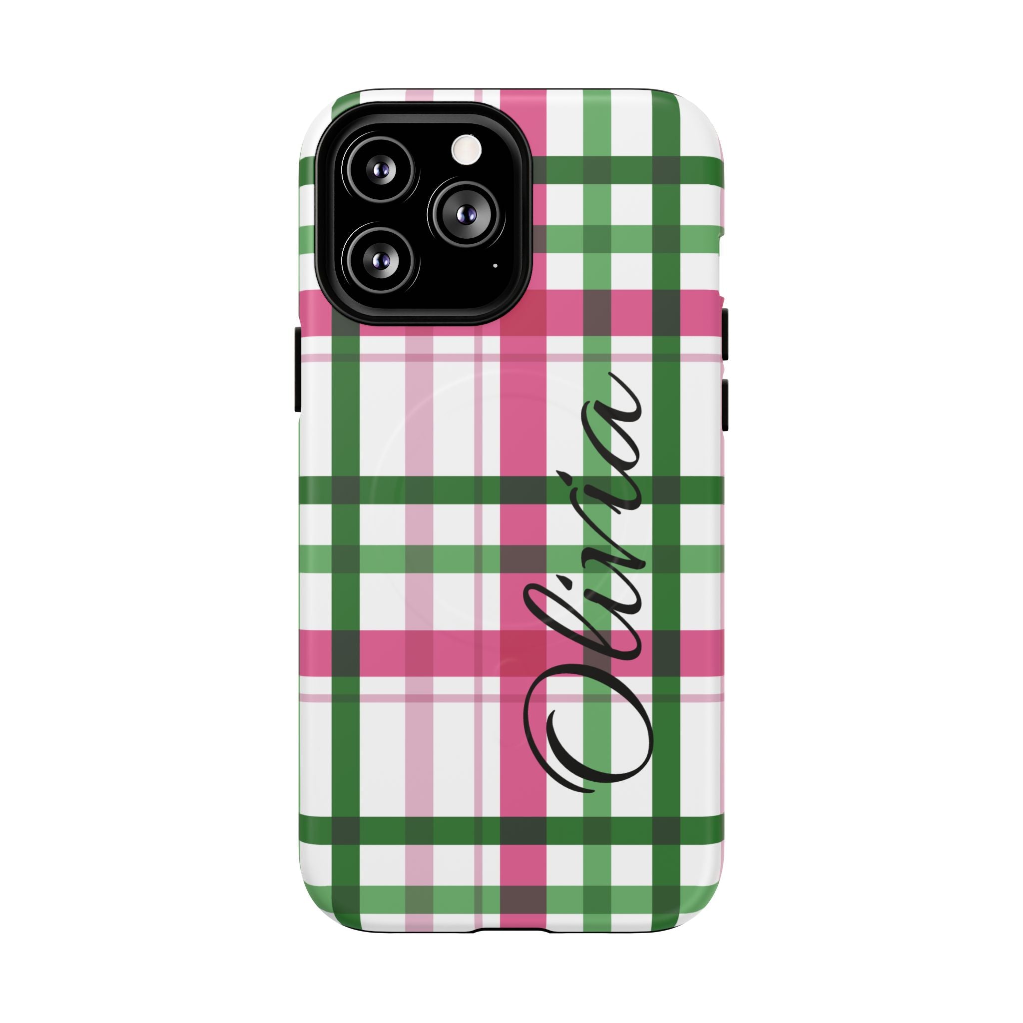 Pink & Green Pattern Magnetic Phone Case — Tough Protective Case