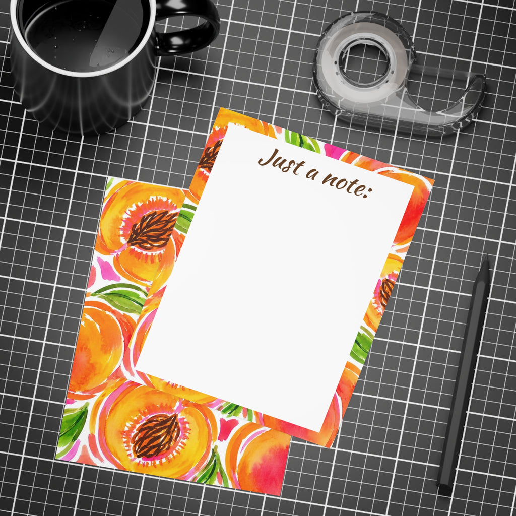 Peach Floral | Just a Note | Postcard Bundle with Envelopes