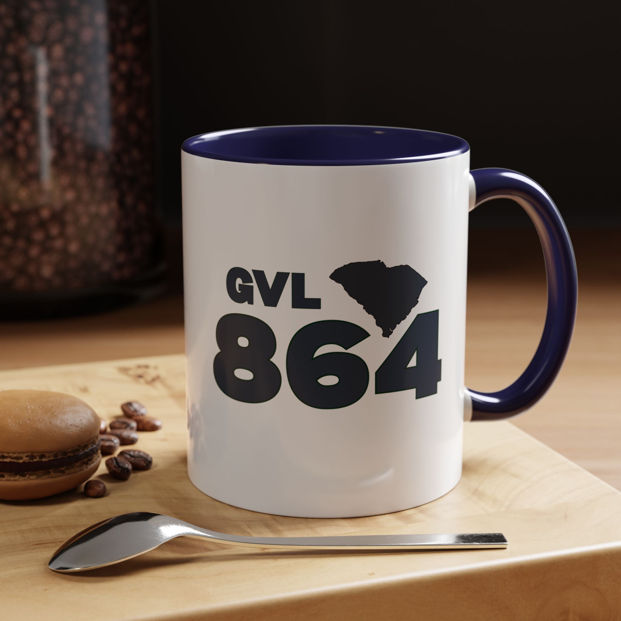 Greenville SC Accent Coffee Mug  GVL 864 Greenville South Carolina 11 and 15oz